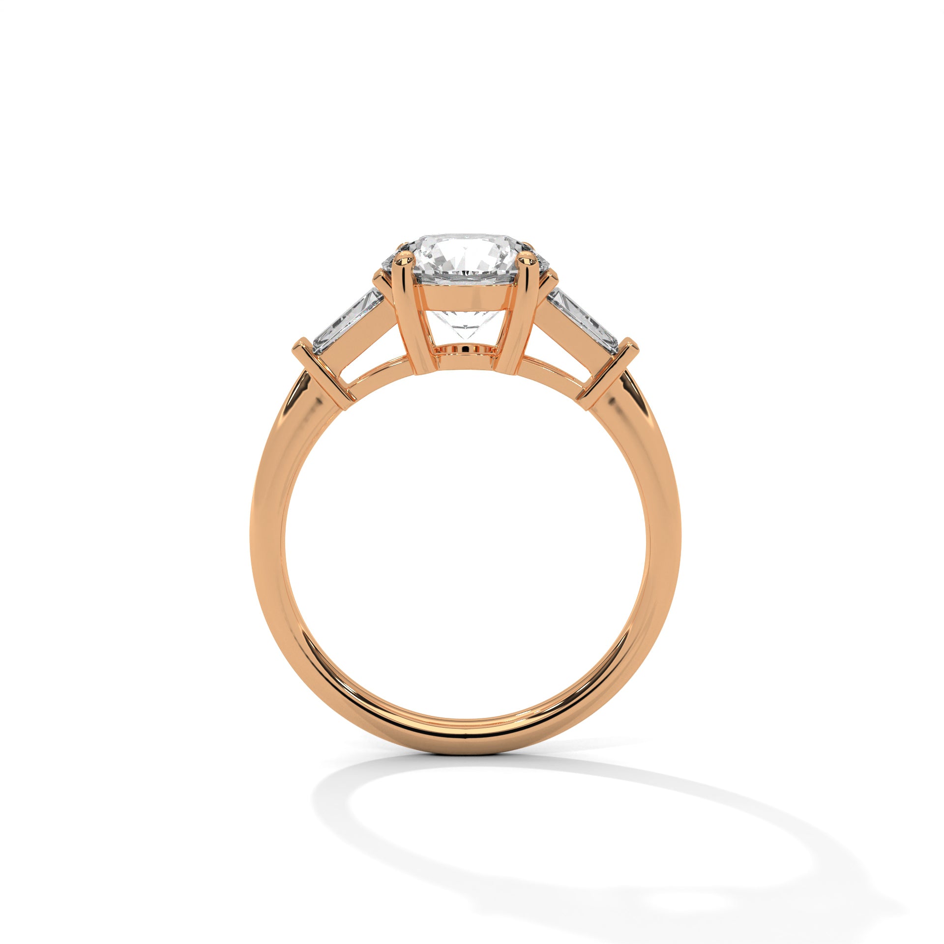 Elegance 1CT Round Lab-Grown Diamond Engagement Ring | 1.58 CTW
