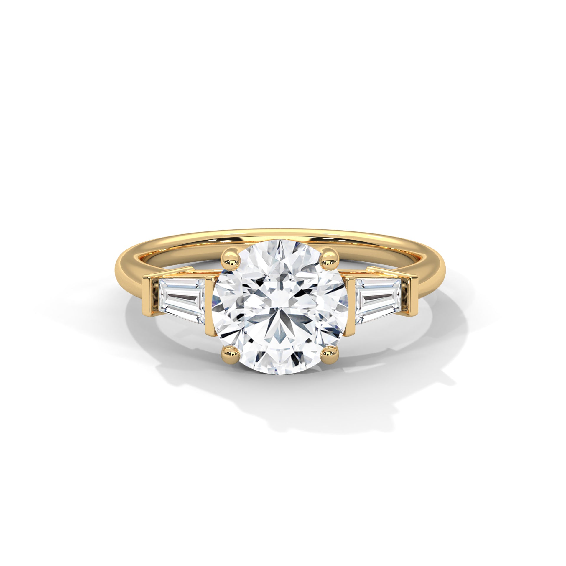 Elegance 1CT Round Lab-Grown Diamond Engagement Ring | 1.58 CTW