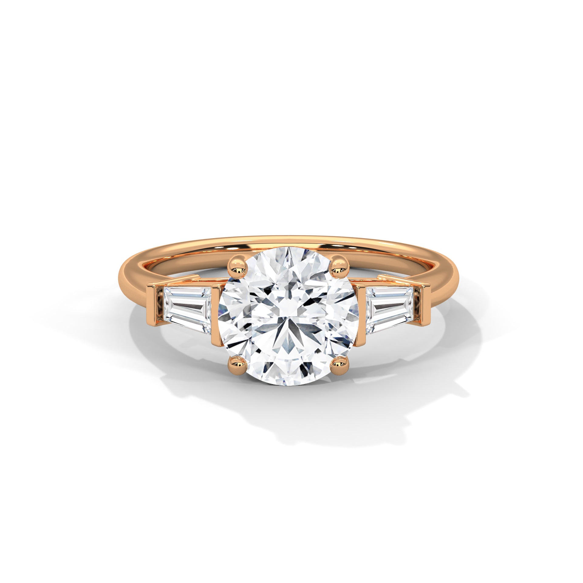 Elegance 1CT Round Lab-Grown Diamond Engagement Ring | 1.58 CTW