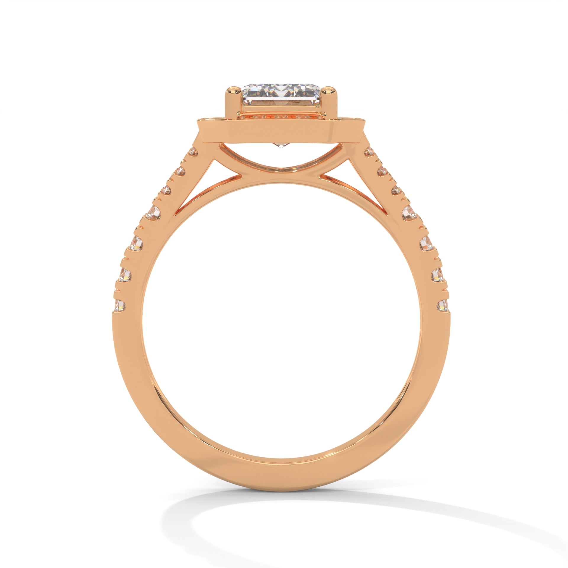 The Regal Precision 1.85 CTW Emerald-Cut Diamond Engagement Ring | 14K/18K Gold