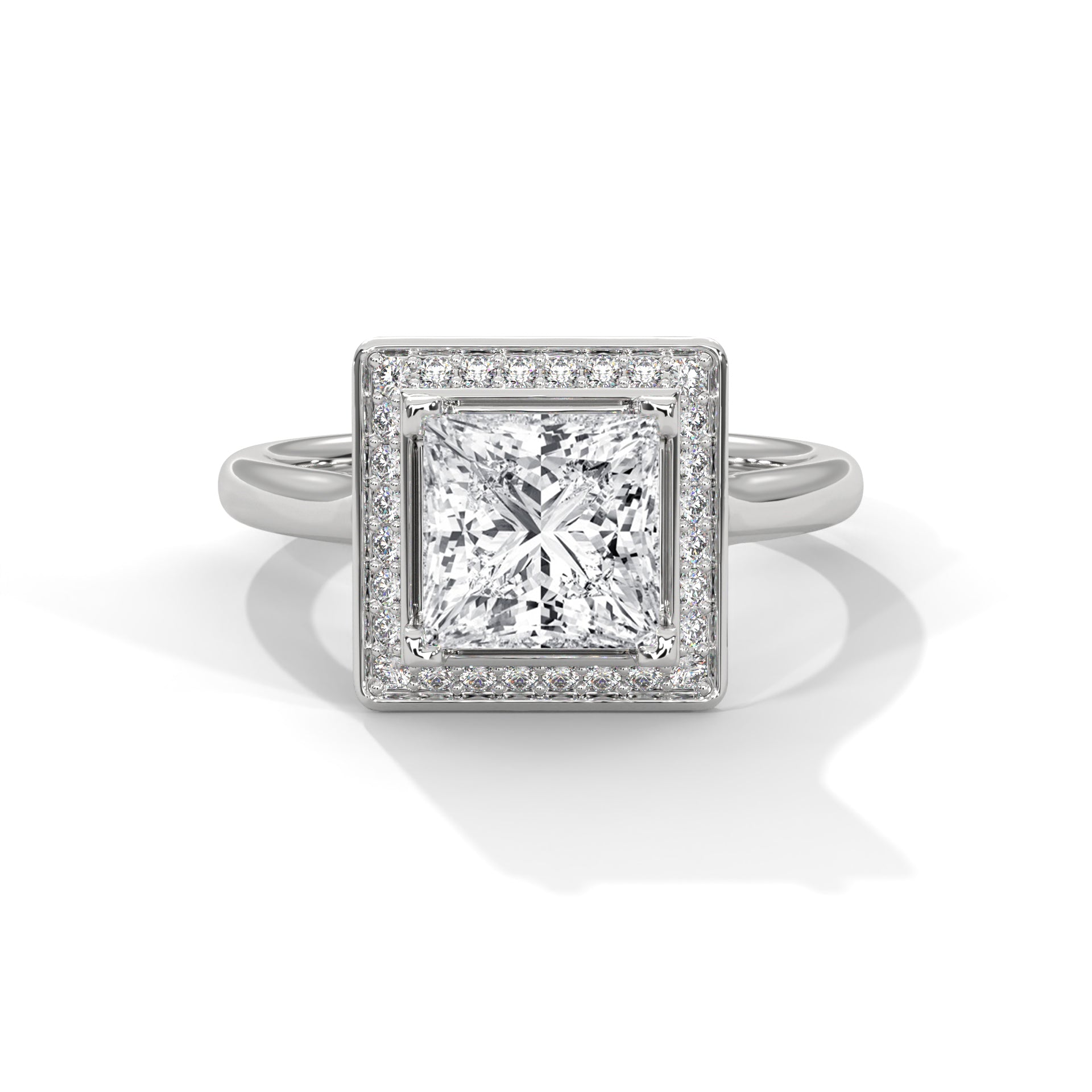 Regal 1.5CT Princess Lab-Grown Diamond Engagement Ring | 1.68 CTW