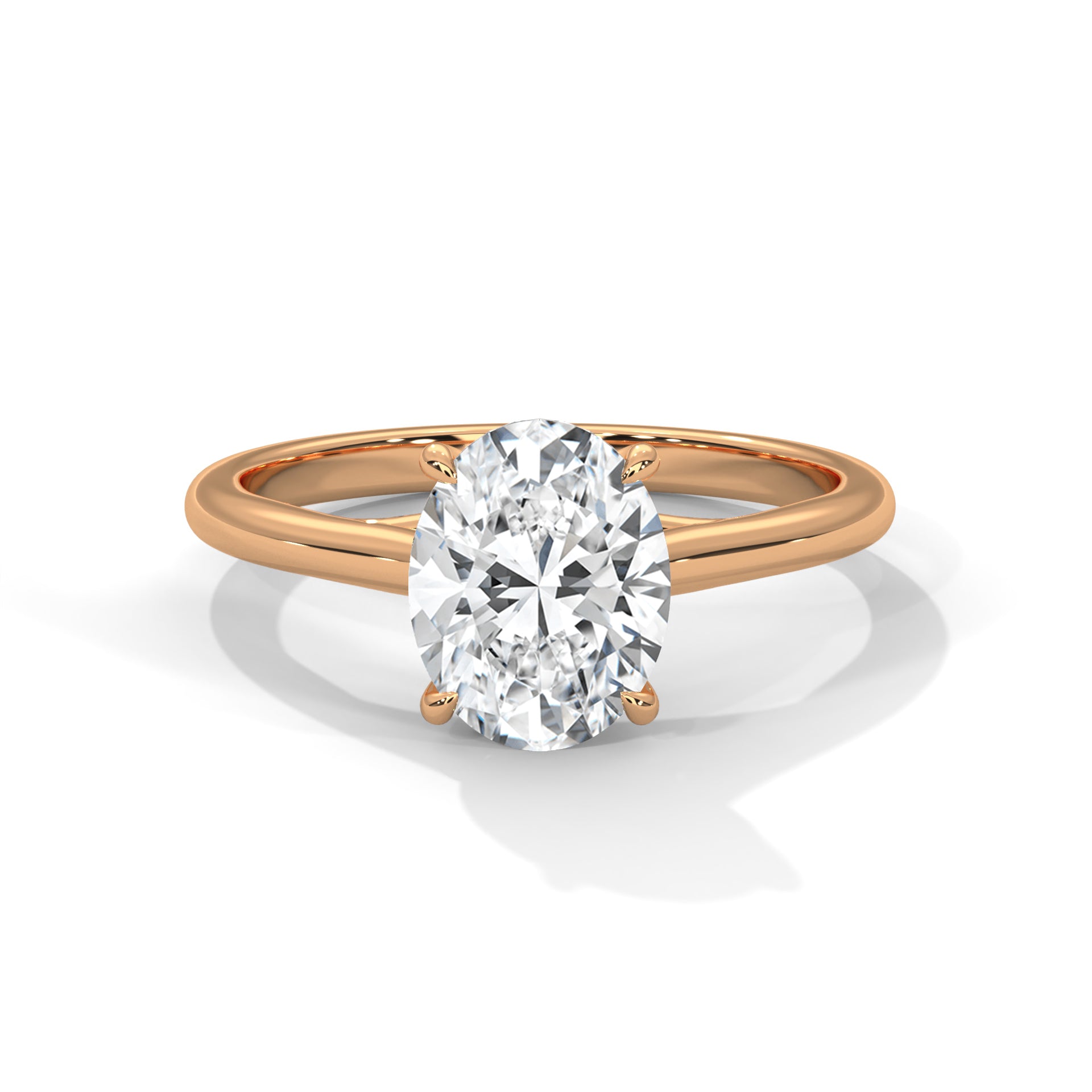 Endless Grace 1.5 CT Oval-Cut Lab Grown Diamond Solitaire Ring