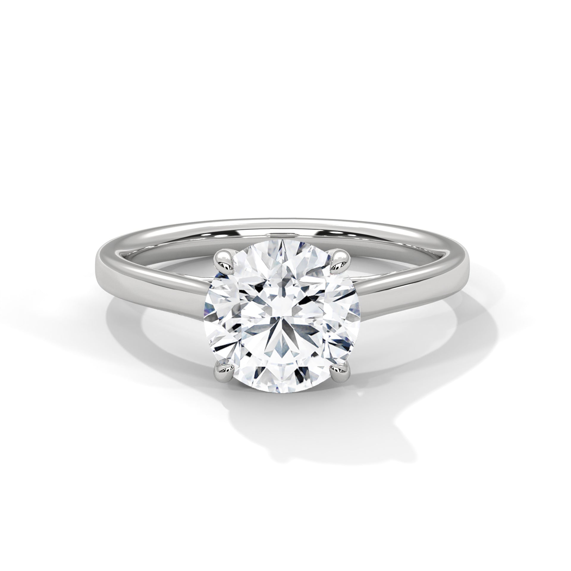 Astra 2.00 CT Round-Cut Diamond Solitaire Ring | 14K & 18K Gold