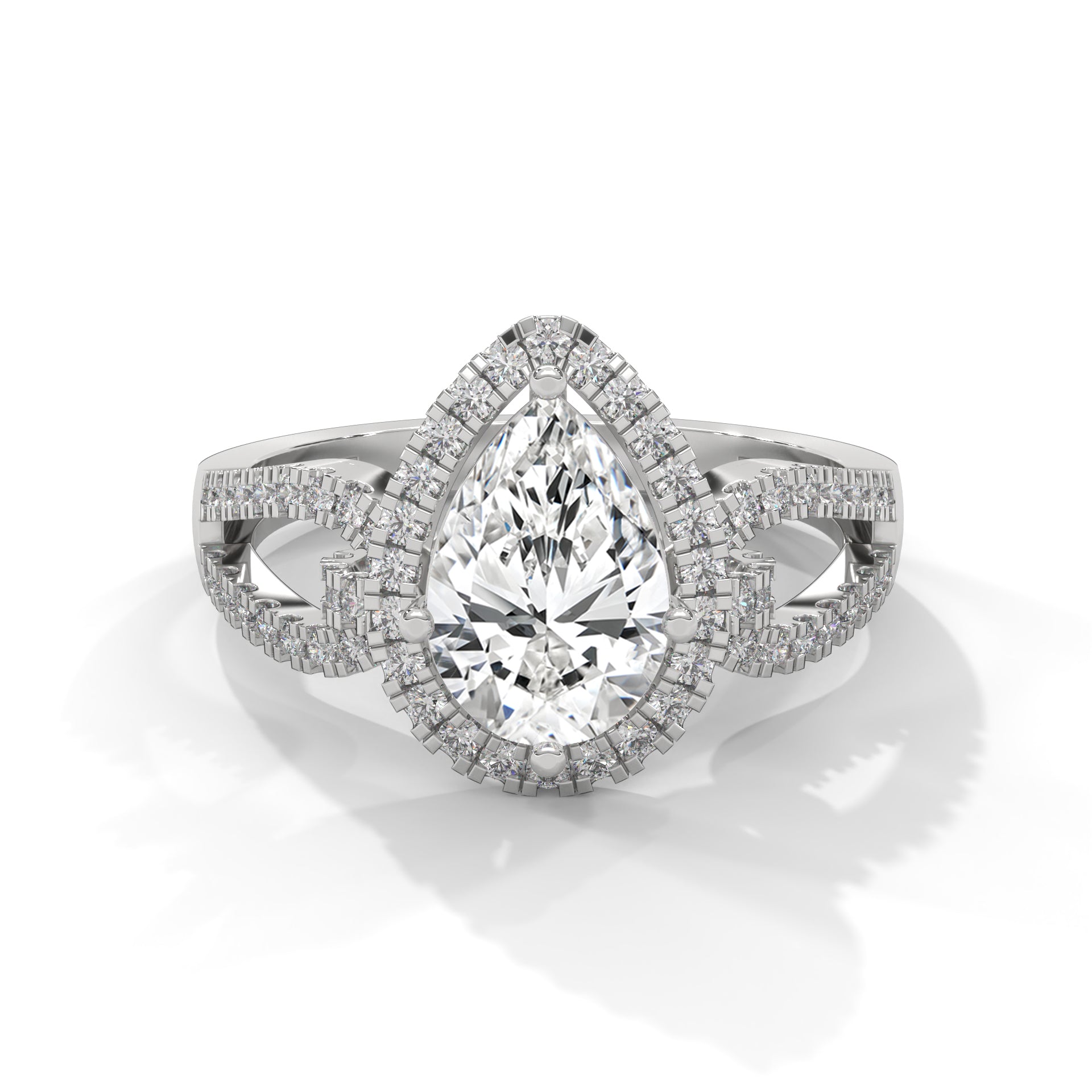 The Luminary Teardrop 2.32 CTW Marquise-Cut Diamond Engagement Ring