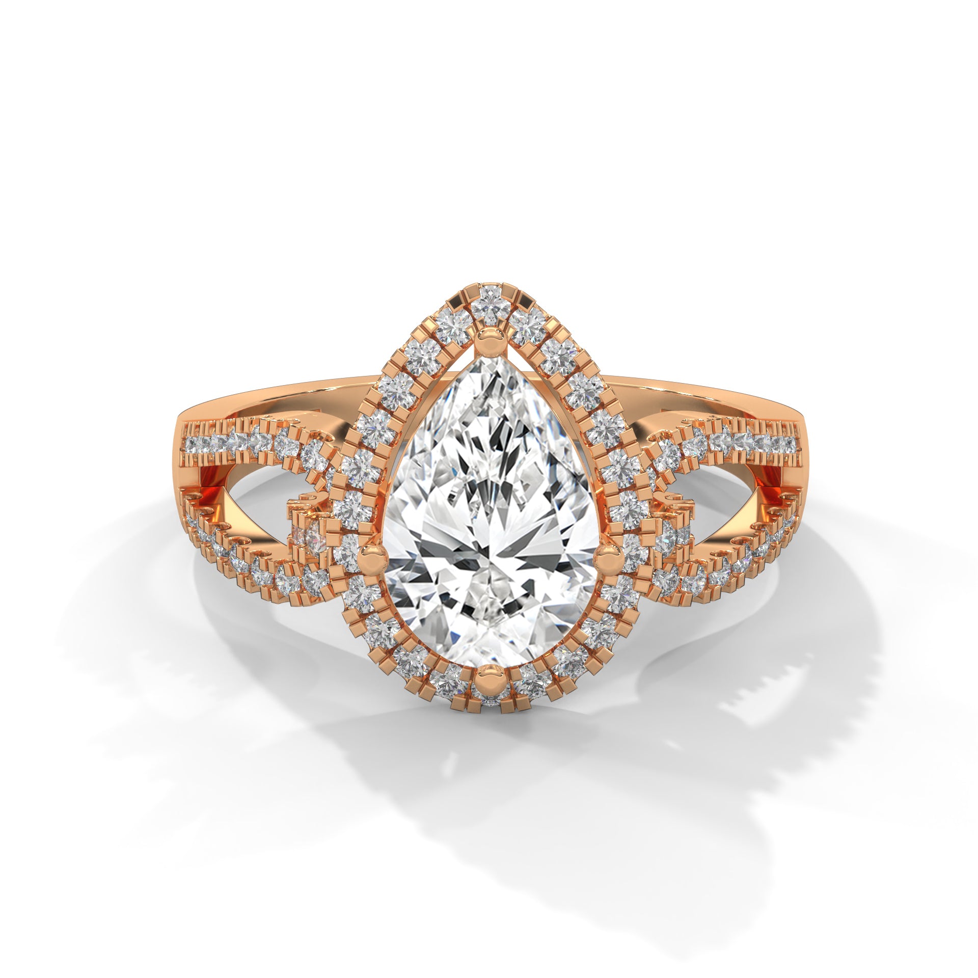 The Luminary Teardrop 2.32 CTW Marquise-Cut Diamond Engagement Ring