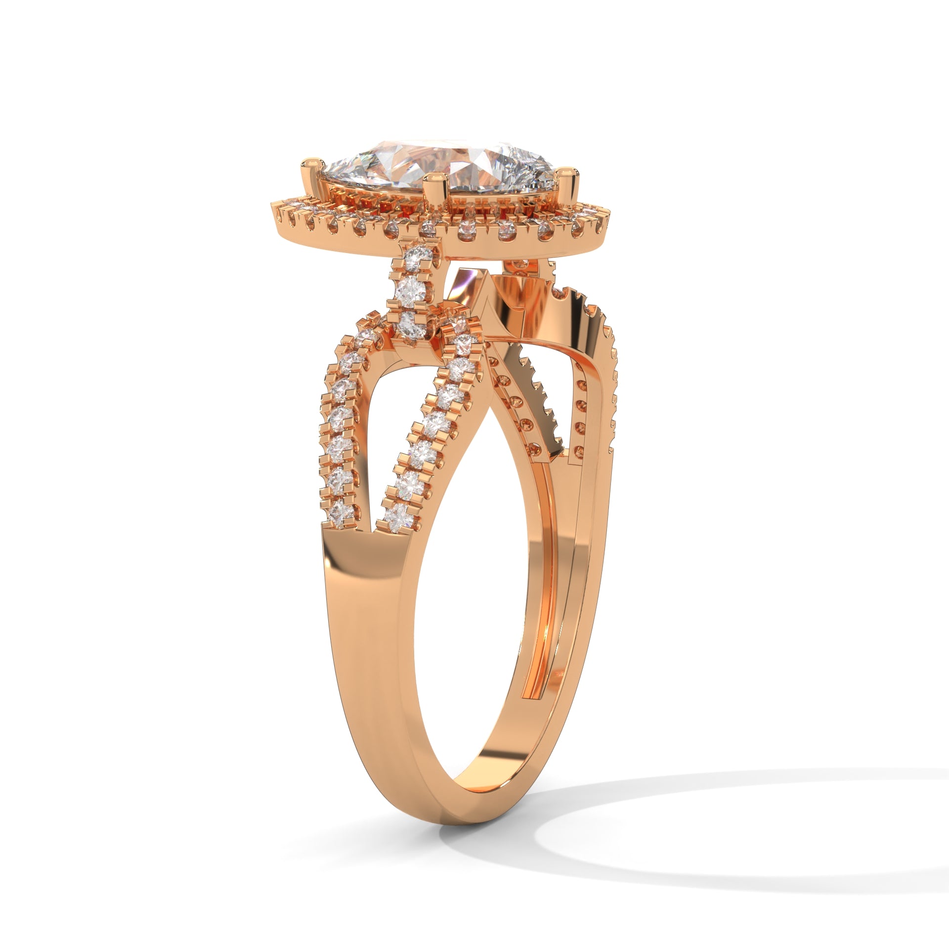 The Luminary Teardrop 2.32 CTW Marquise-Cut Diamond Engagement Ring