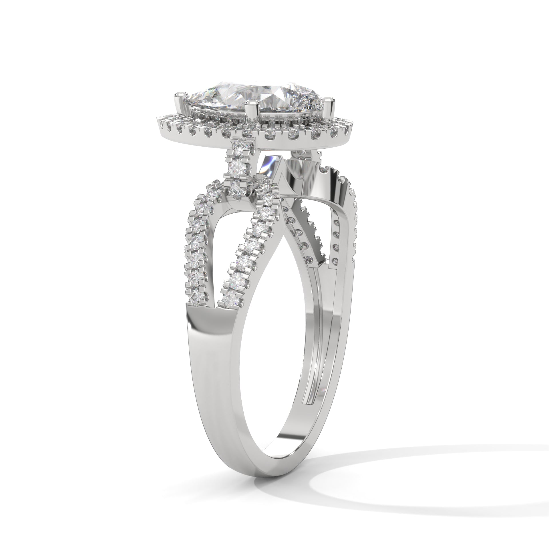 The Luminary Teardrop 2.32 CTW Marquise-Cut Diamond Engagement Ring