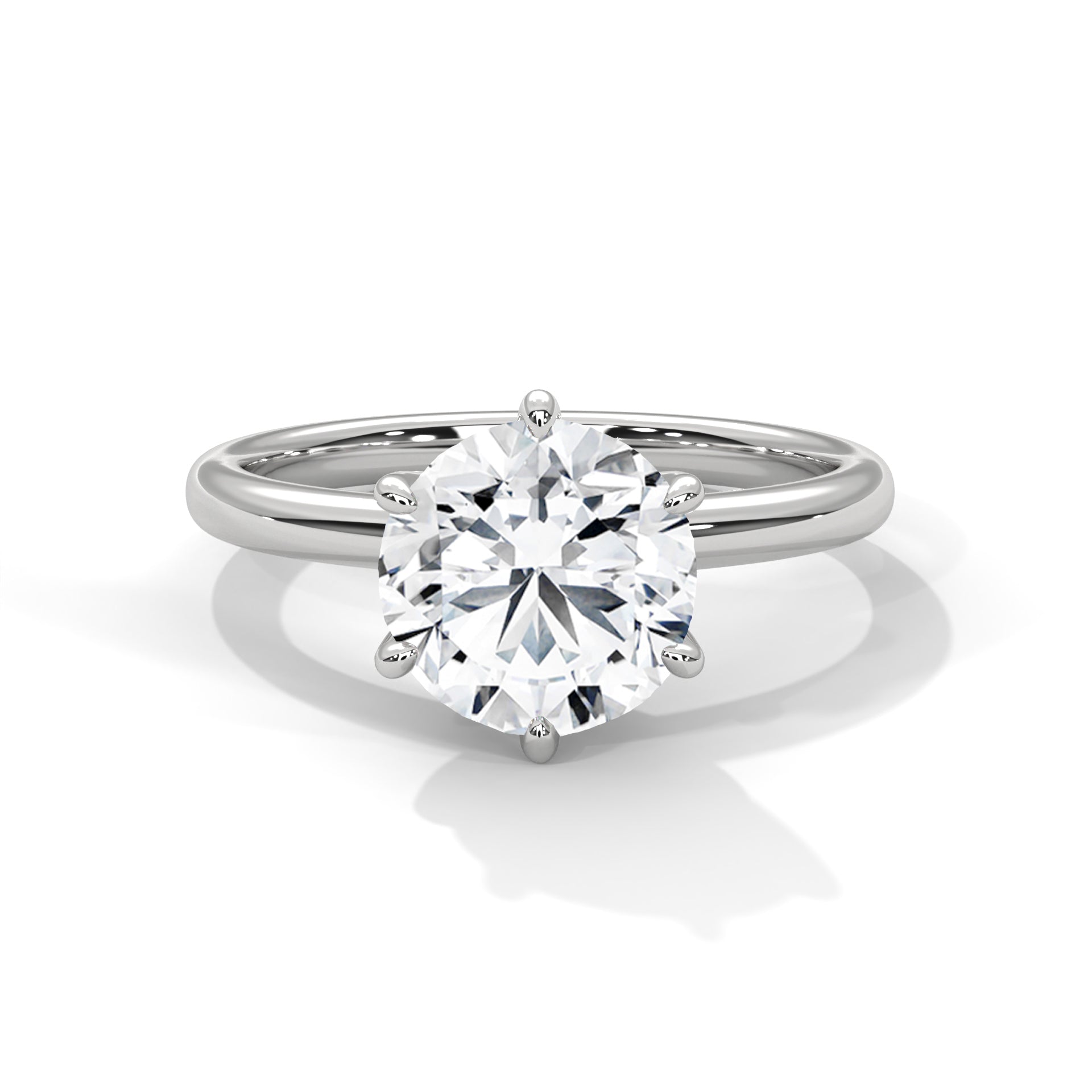 Dahlia 1 CT Cushion Lab-Grown Diamond Solitaire Engagement Ring