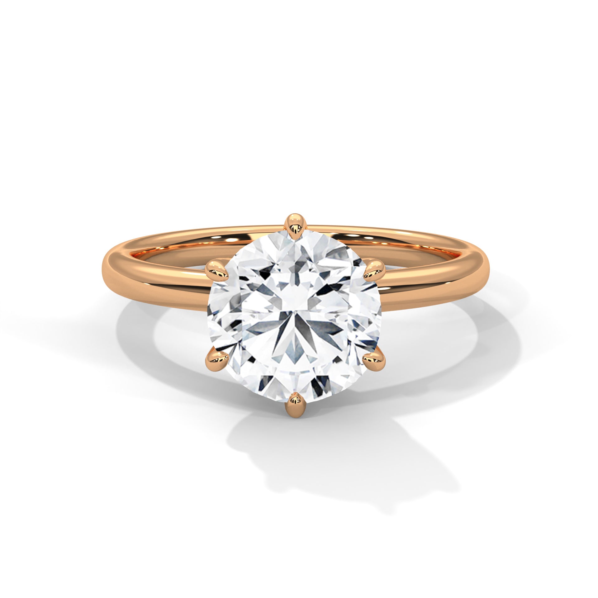 Dahlia 1 CT Cushion Lab-Grown Diamond Solitaire Engagement Ring