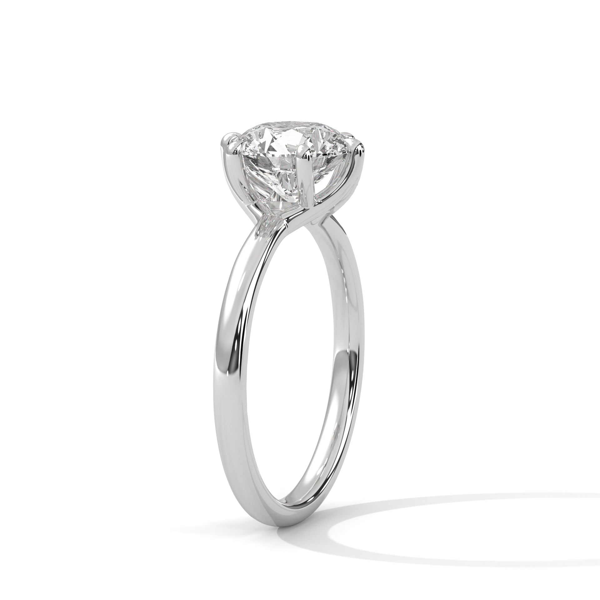 Dahlia 1 CT Cushion Lab-Grown Diamond Solitaire Engagement Ring