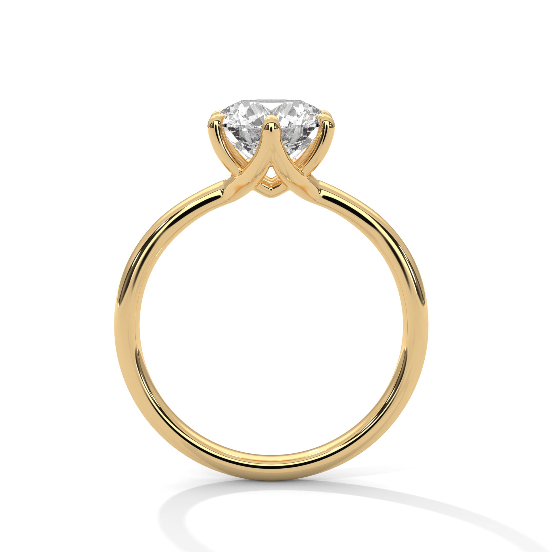 Dahlia 1 CT Cushion Lab-Grown Diamond Solitaire Engagement Ring