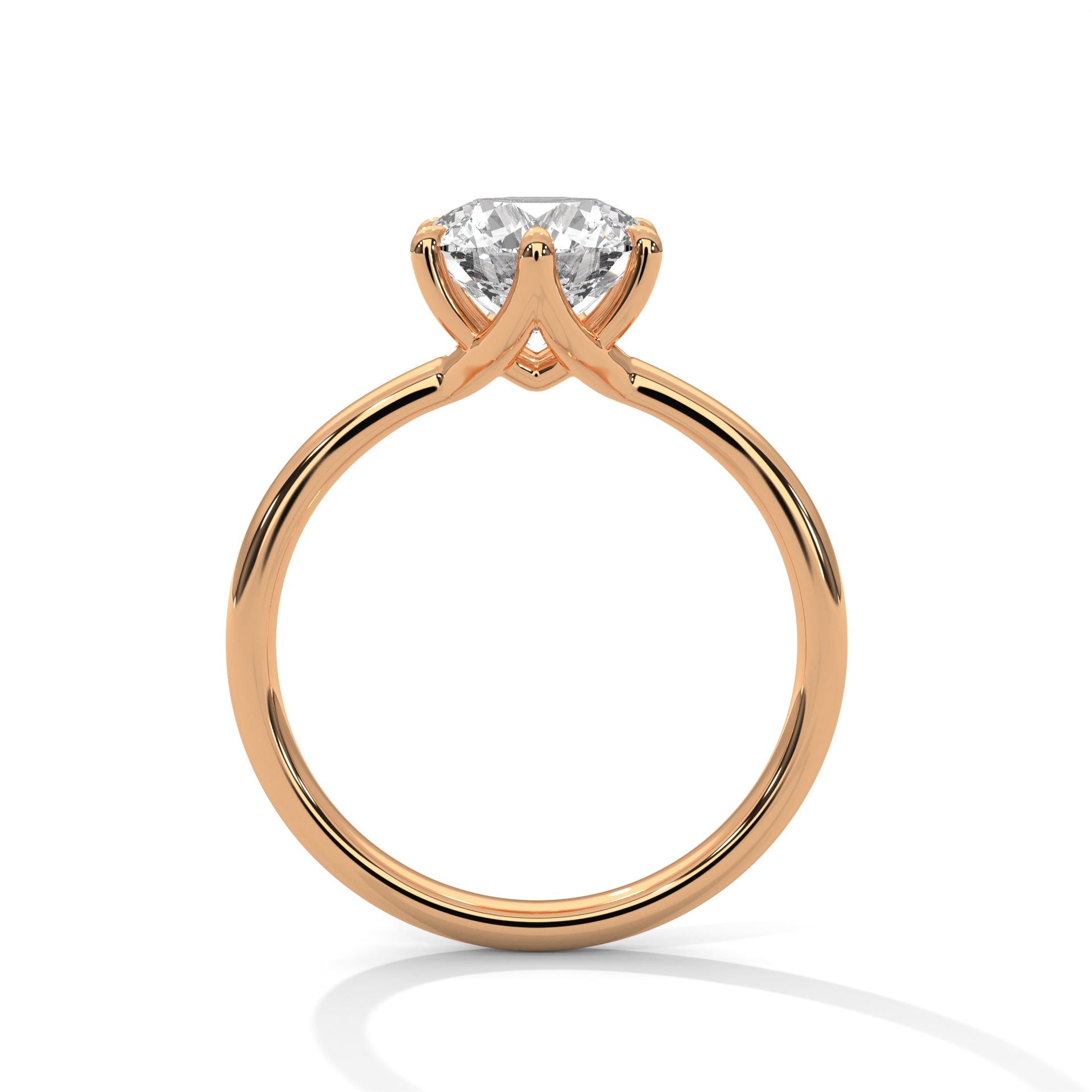 Dahlia 1 CT Cushion Lab-Grown Diamond Solitaire Engagement Ring