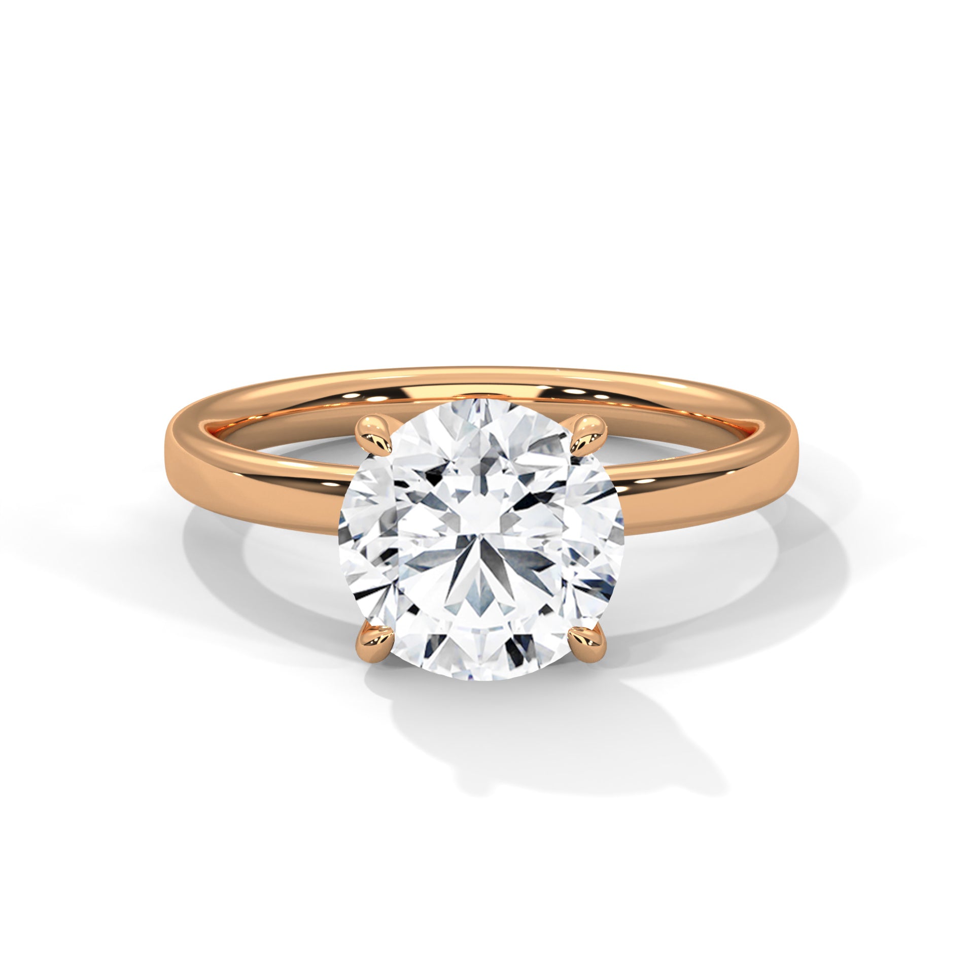 Calista 1ct Round Lab-Grown Diamond Solitaire Engagement Ring