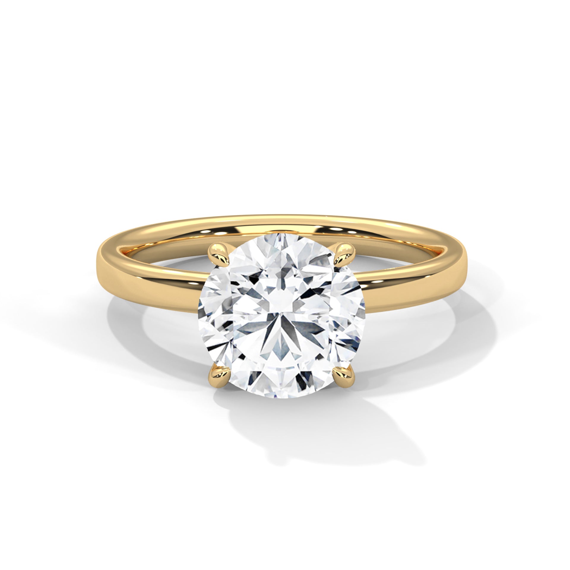Calista 1ct Round Lab-Grown Diamond Solitaire Engagement Ring