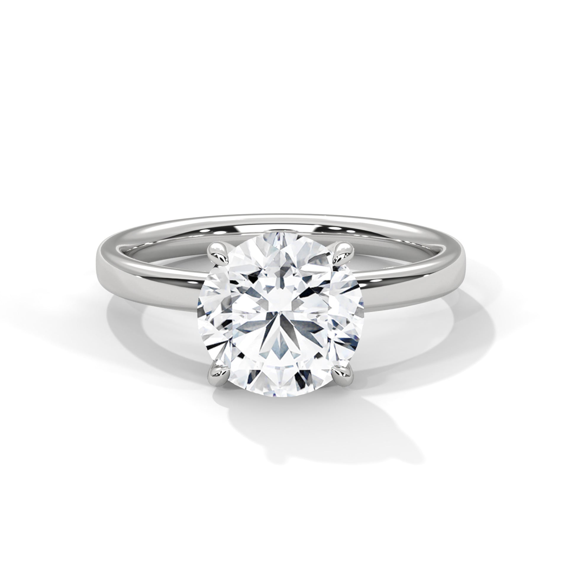 Calista 1ct Round Lab-Grown Diamond Solitaire Engagement Ring