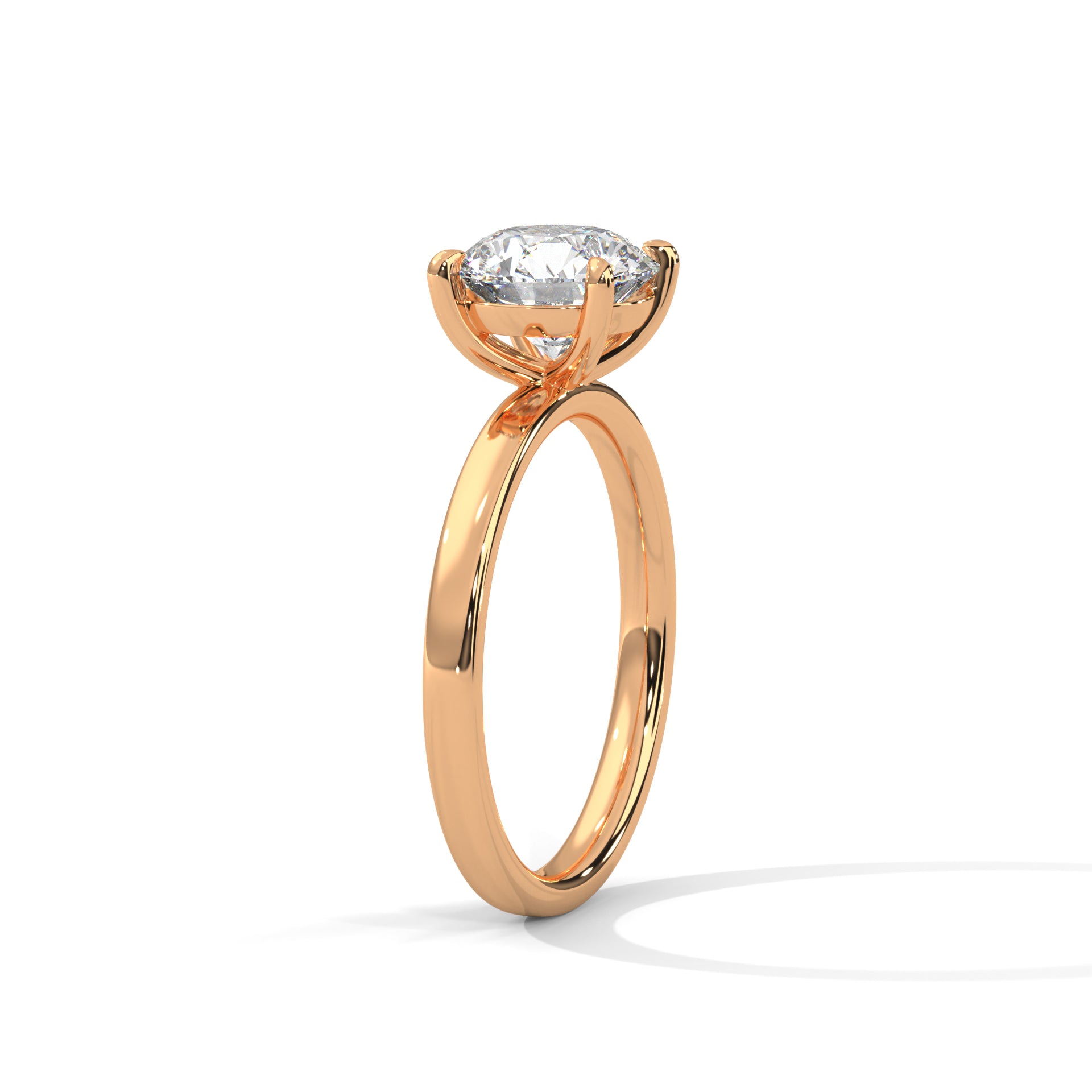 Calista 1ct Round Lab-Grown Diamond Solitaire Engagement Ring