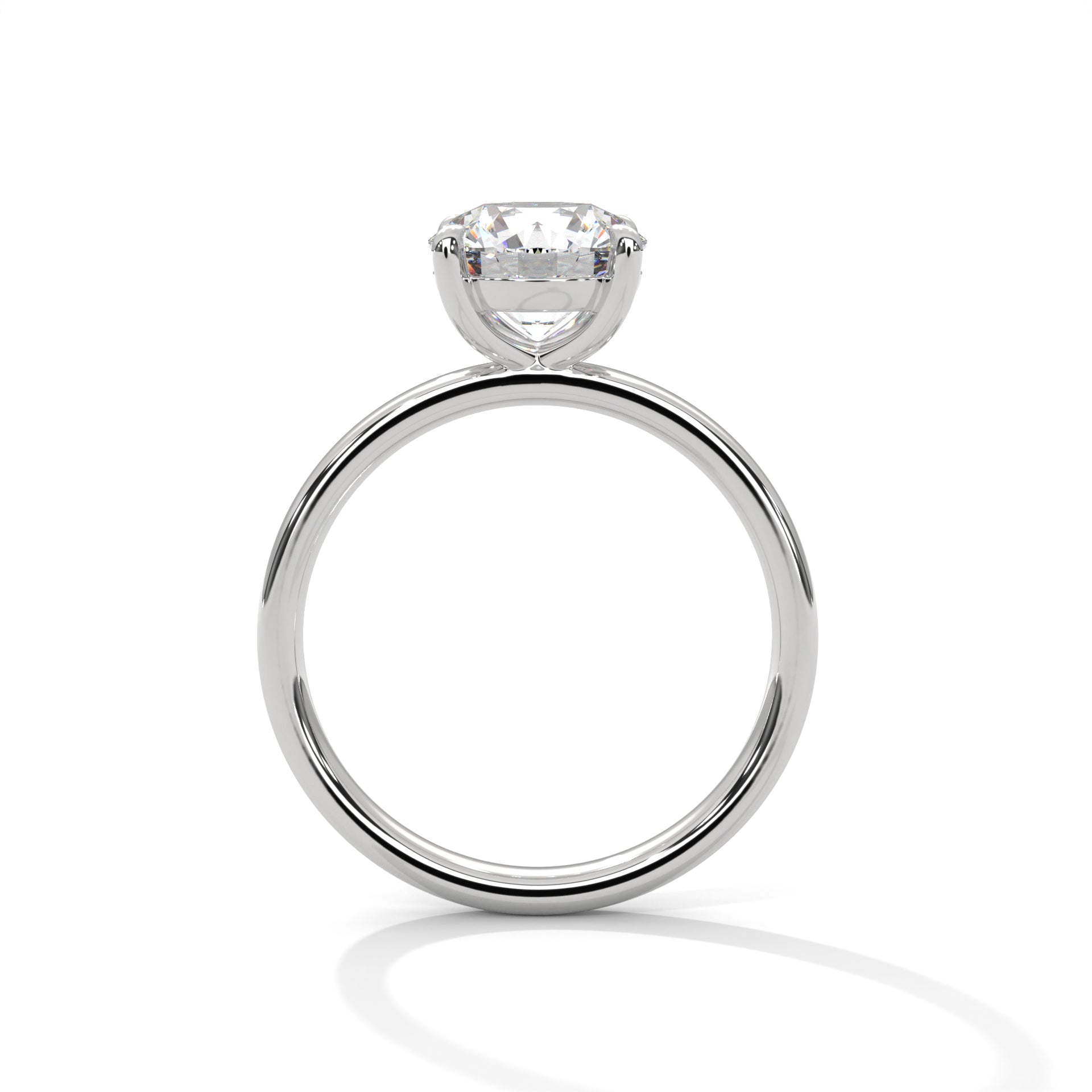 Calista 1ct Round Lab-Grown Diamond Solitaire Engagement Ring