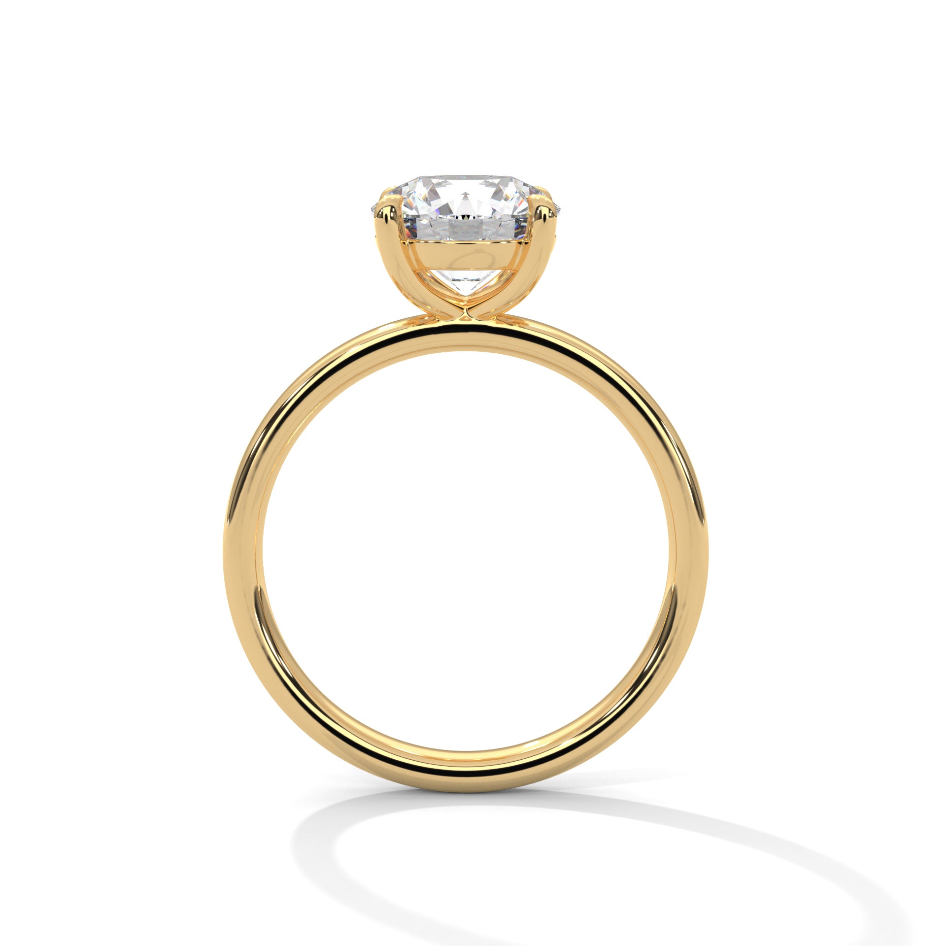 Calista 1ct Round Lab-Grown Diamond Solitaire Engagement Ring