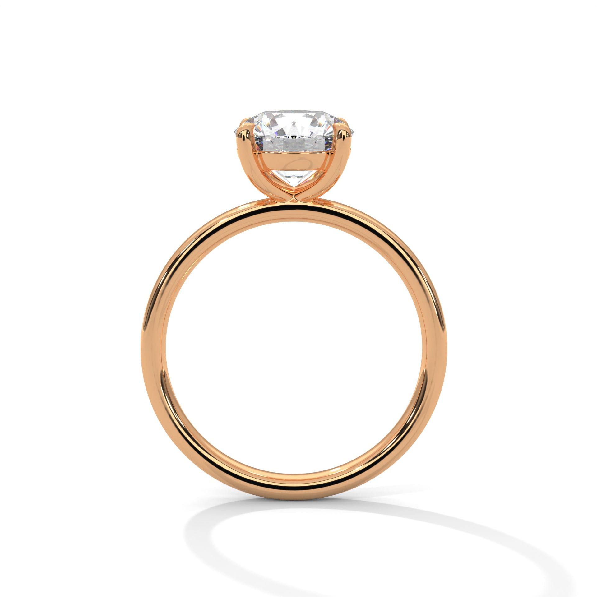 Calista 1ct Round Lab-Grown Diamond Solitaire Engagement Ring