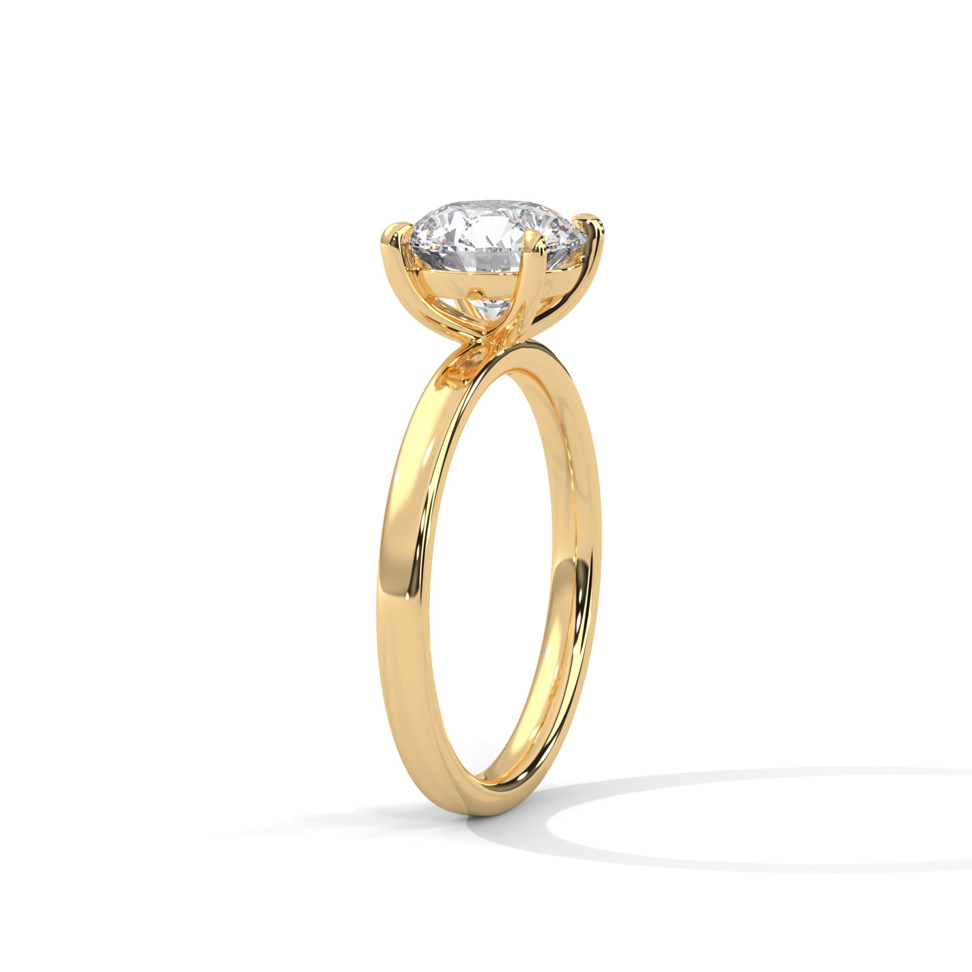 Calista 1ct Round Lab-Grown Diamond Solitaire Engagement Ring