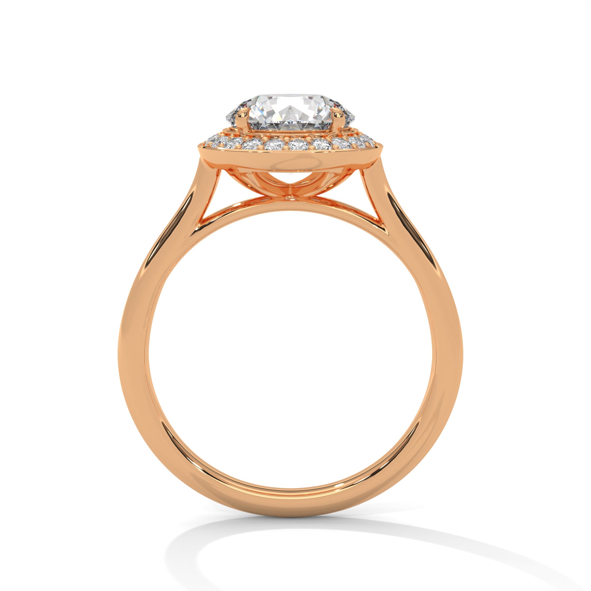 Aura 1.5CT Round Lab-Grown Diamond Engagement Ring | 1.71 CTW