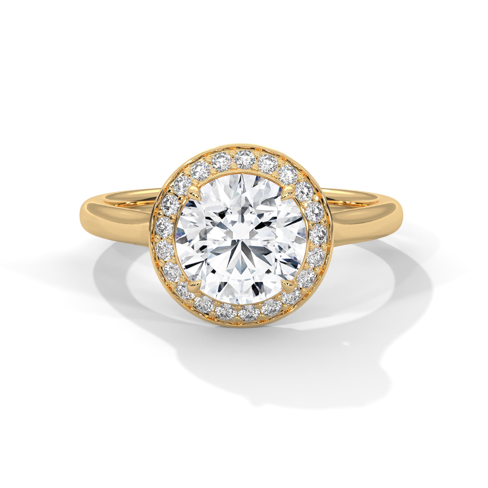 Aura 1.5CT Round Lab-Grown Diamond Engagement Ring | 1.71 CTW