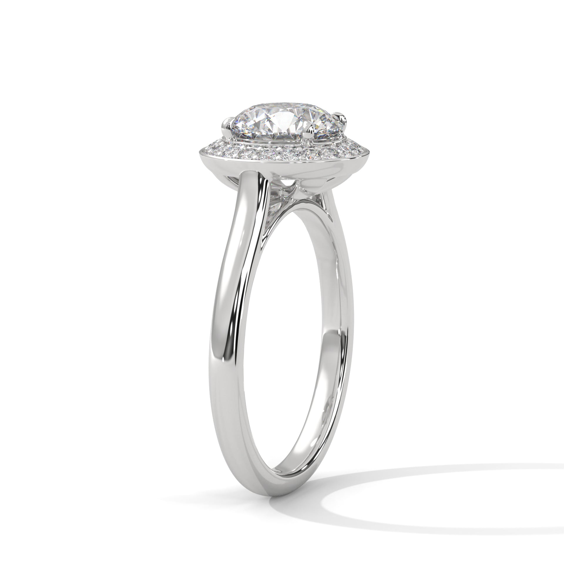 Aura 1.5CT Round Lab-Grown Diamond Engagement Ring | 1.71 CTW
