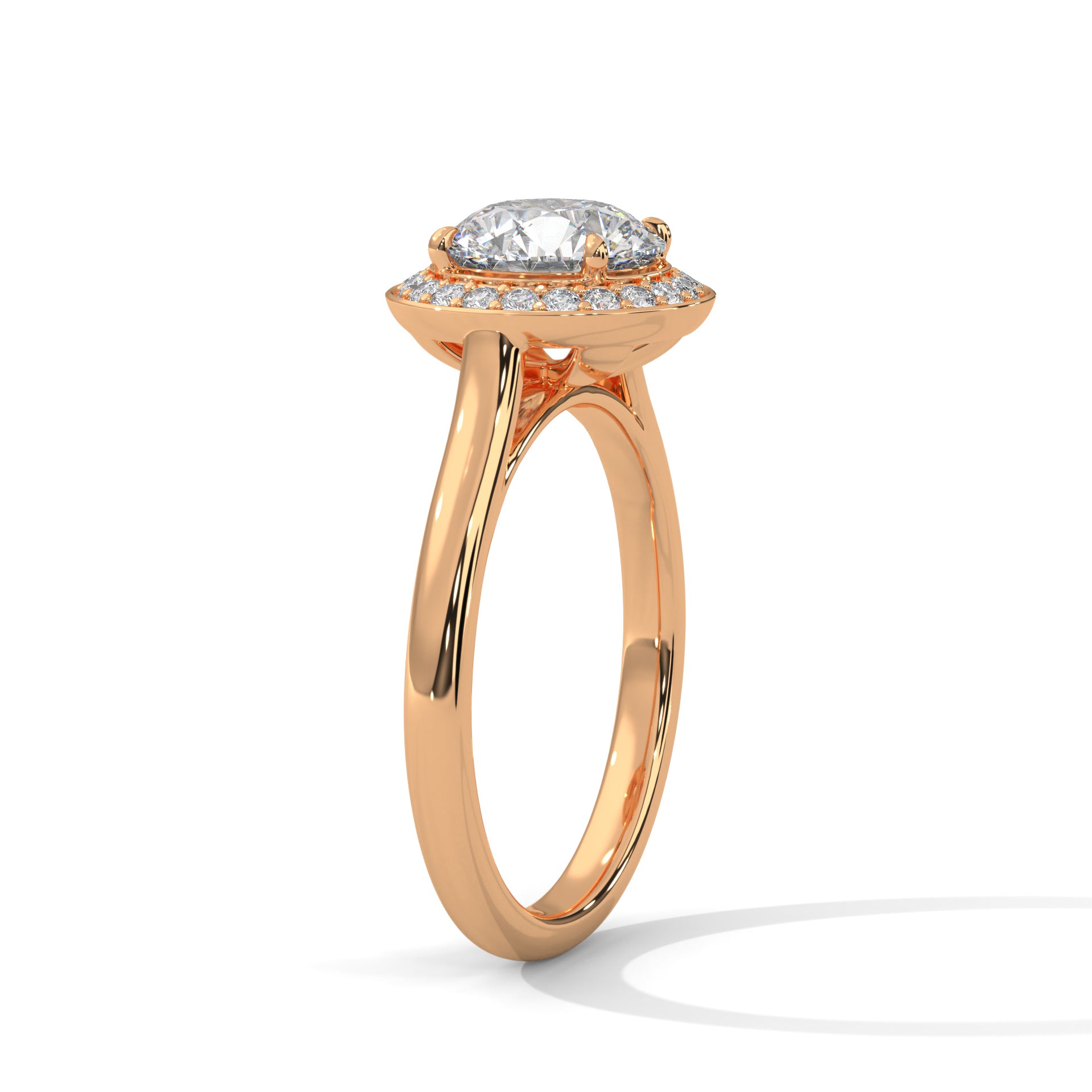 Aura 1.5CT Round Lab-Grown Diamond Engagement Ring | 1.71 CTW