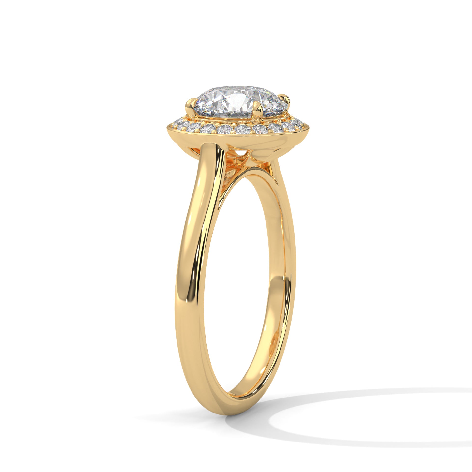 Aura 1.5CT Round Lab-Grown Diamond Engagement Ring | 1.71 CTW