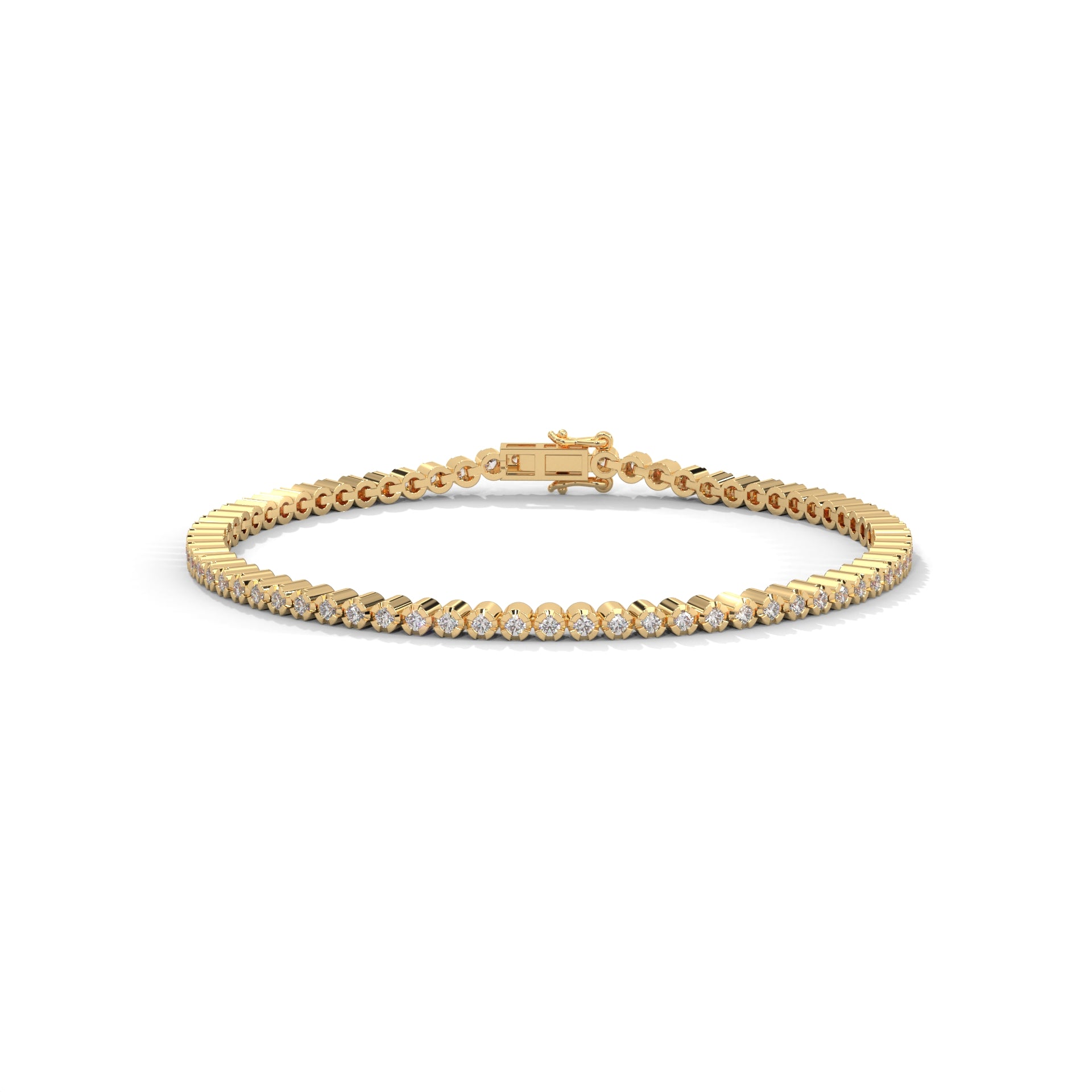 EternaLuxe Round-Cut Lab-Grown Diamond Tennis Bracelet | 1.30 CTW
