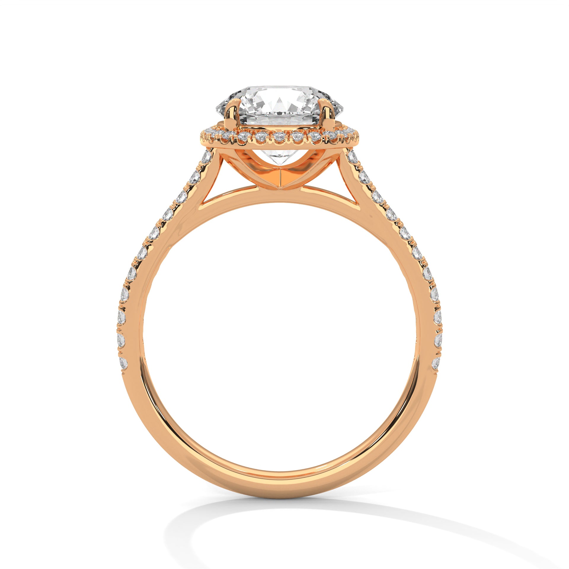 Seraphina Glow 1.5 CT Lab Grown Cushion-Cut Diamond Halo Ring | 1.86 CTW