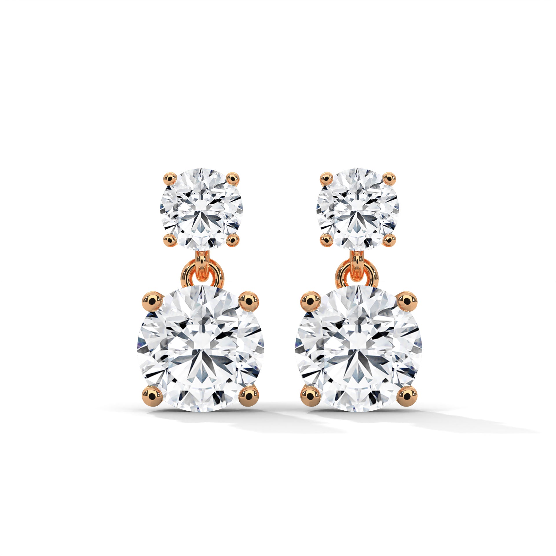14K Gold Lab-Grown Diamond Drop Earrings| 3-6 CTW