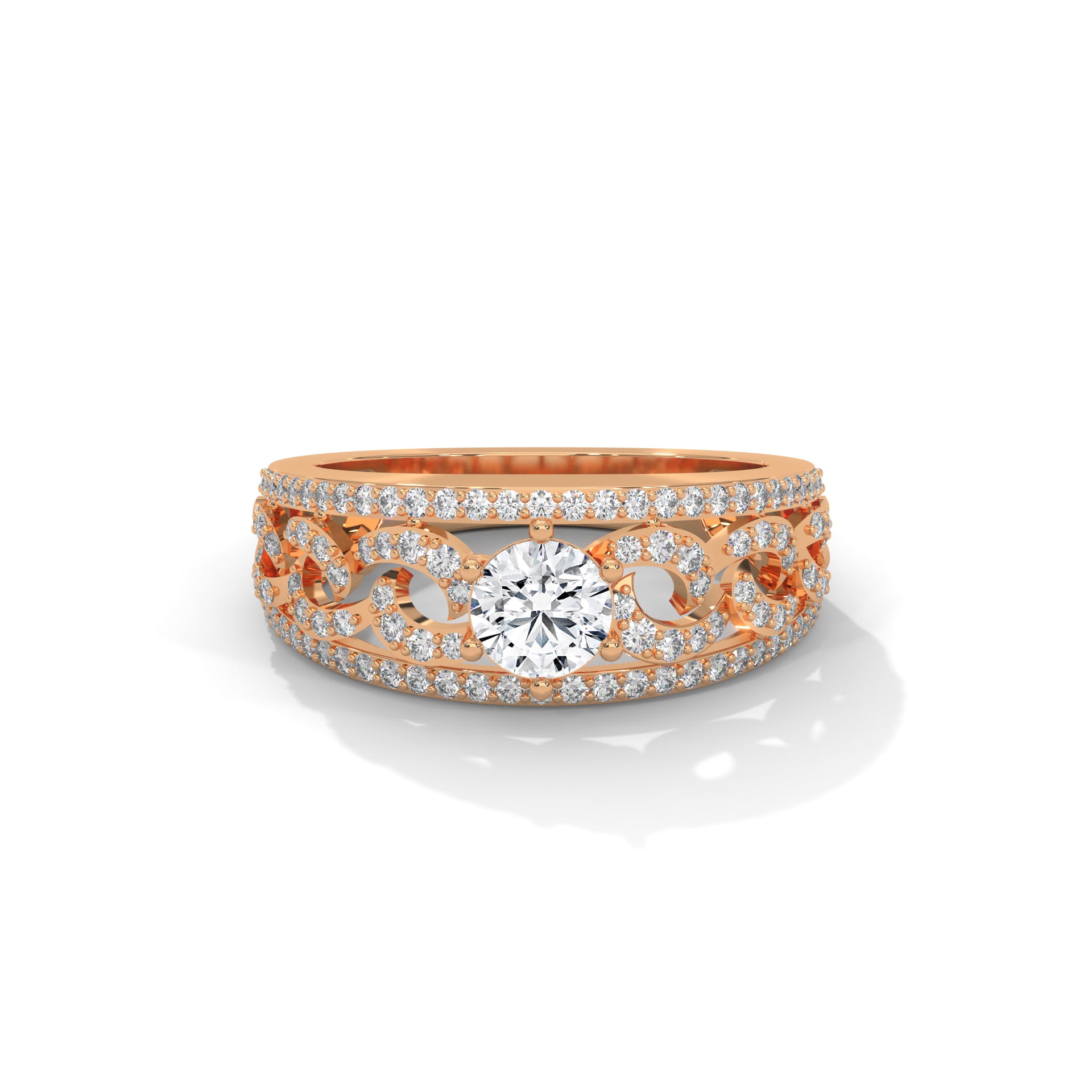 Verona 1.03 CTW Round Lab-Grown Diamond Ring