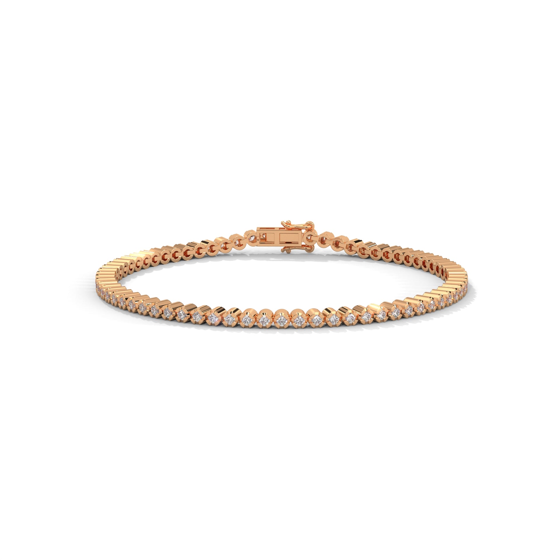 EternaLuxe Round-Cut Lab-Grown Diamond Tennis Bracelet | 1.30 CTW