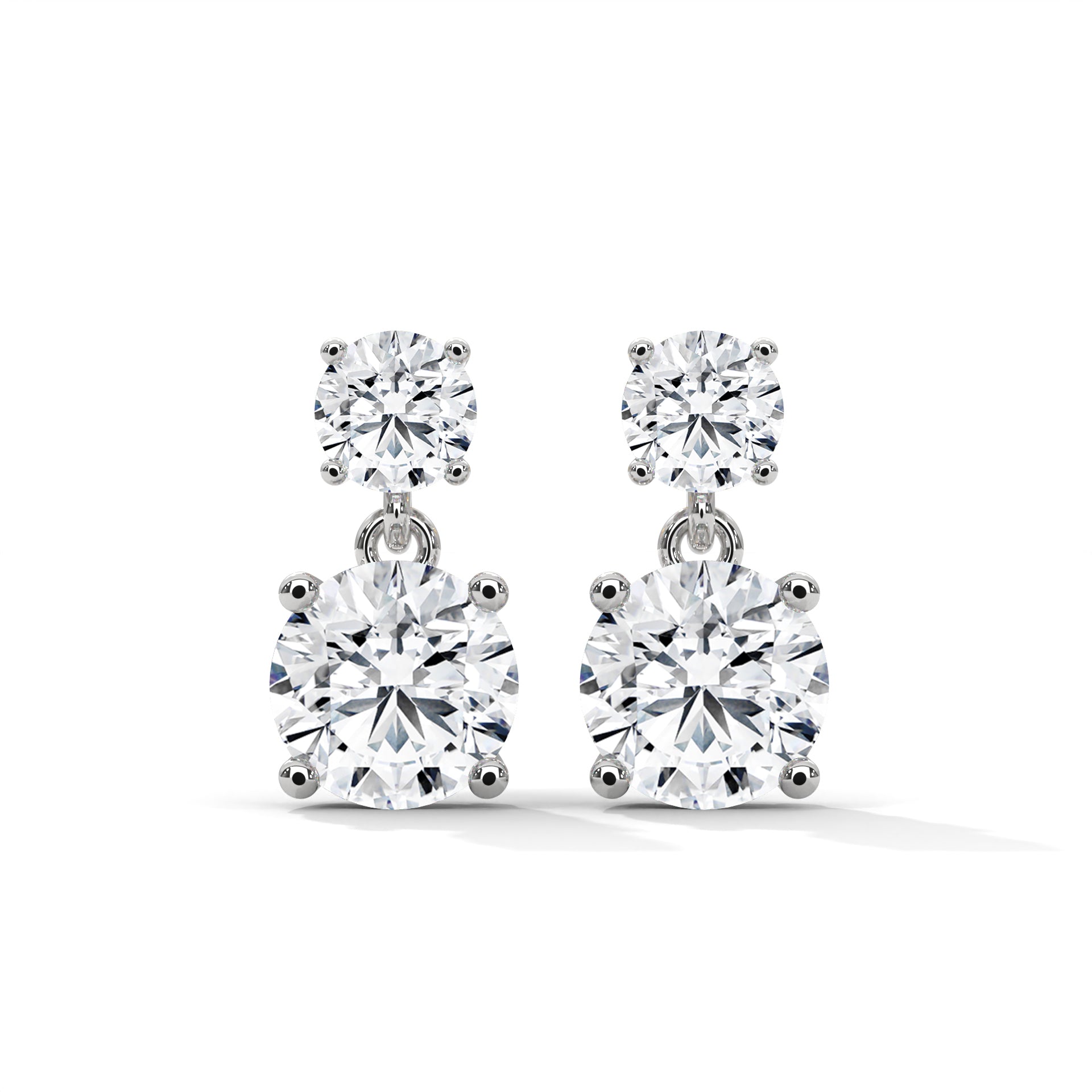 14K Gold Lab-Grown Diamond Drop Earrings| 3-6 CTW