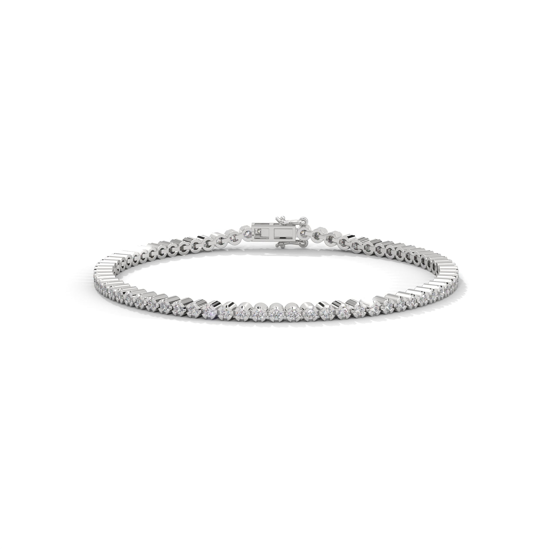 EternaLuxe Round-Cut Lab-Grown Diamond Tennis Bracelet | 1.30 CTW