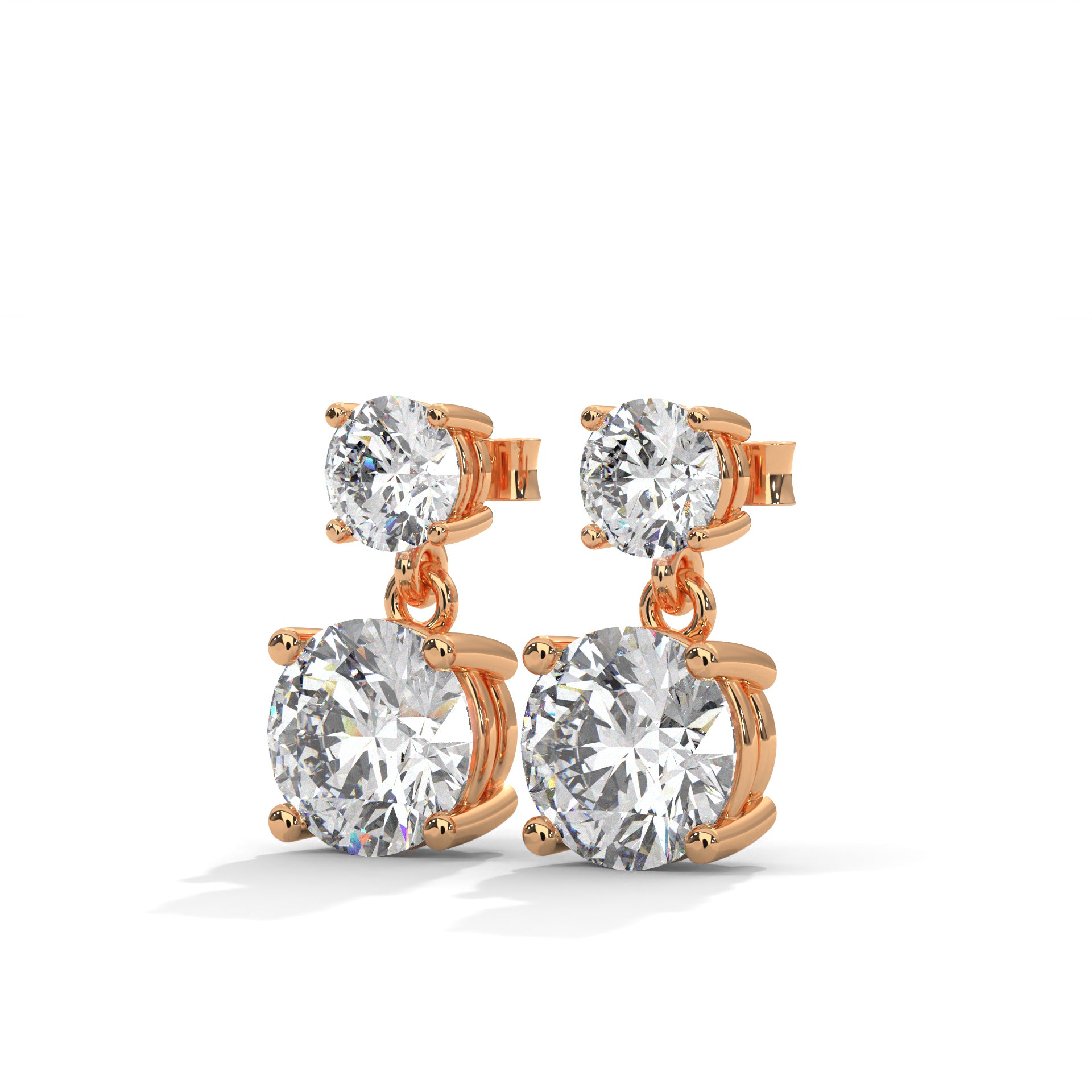 14K Gold Lab-Grown Diamond Drop Earrings| 3-6 CTW