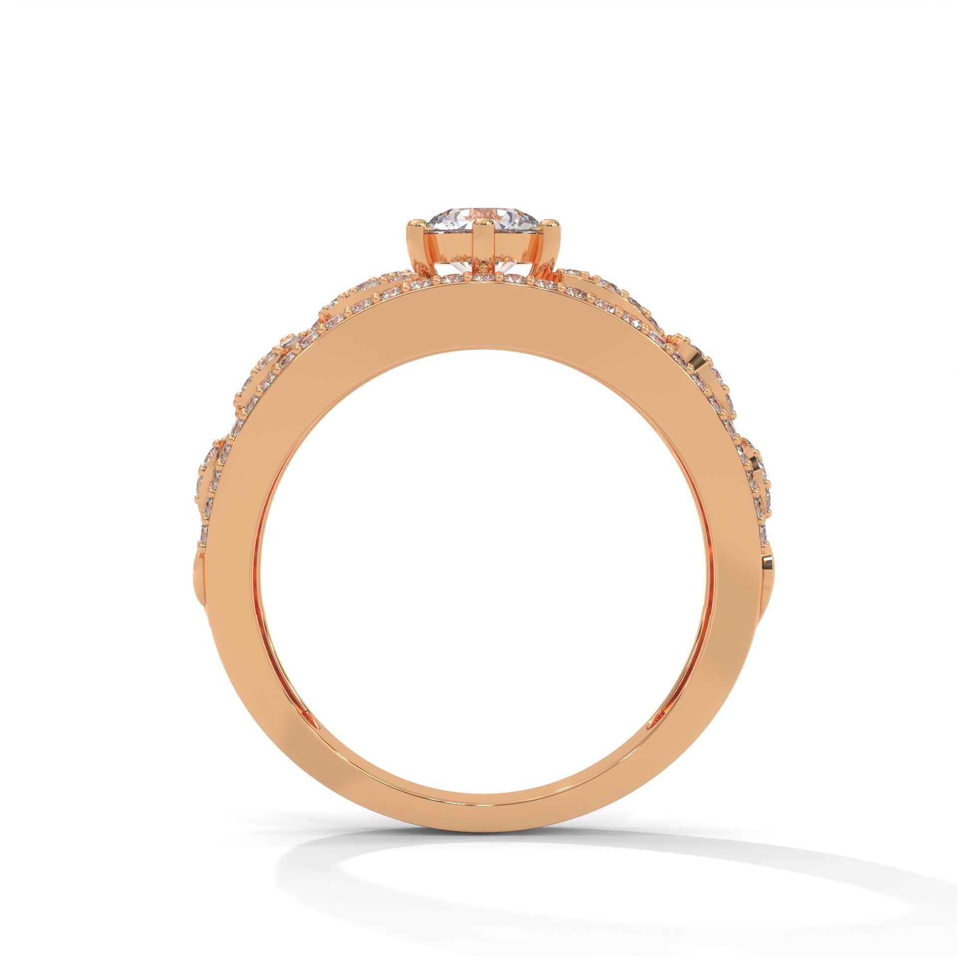 Verona 1.03 CTW Round Lab-Grown Diamond Ring