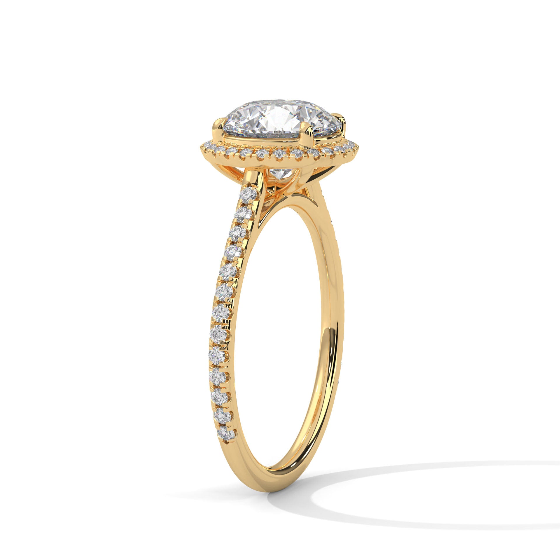Brilliance 3CT Round Lab-Grown Diamond Engagement Ring | 3.34 CTW