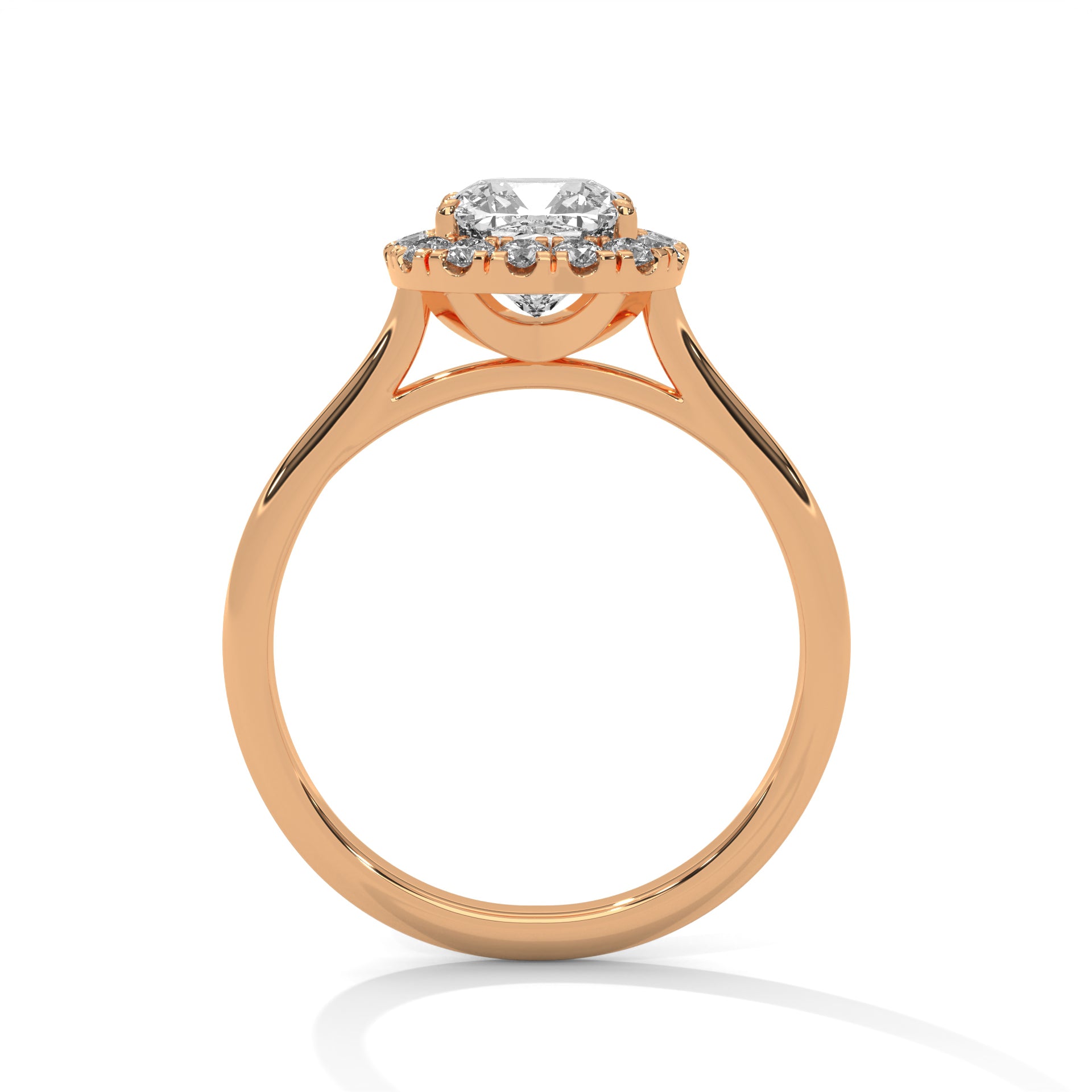 Odessa 3ct Cushion Lab-Grown Diamond Halo Engagement Ring | 3.27 CTW