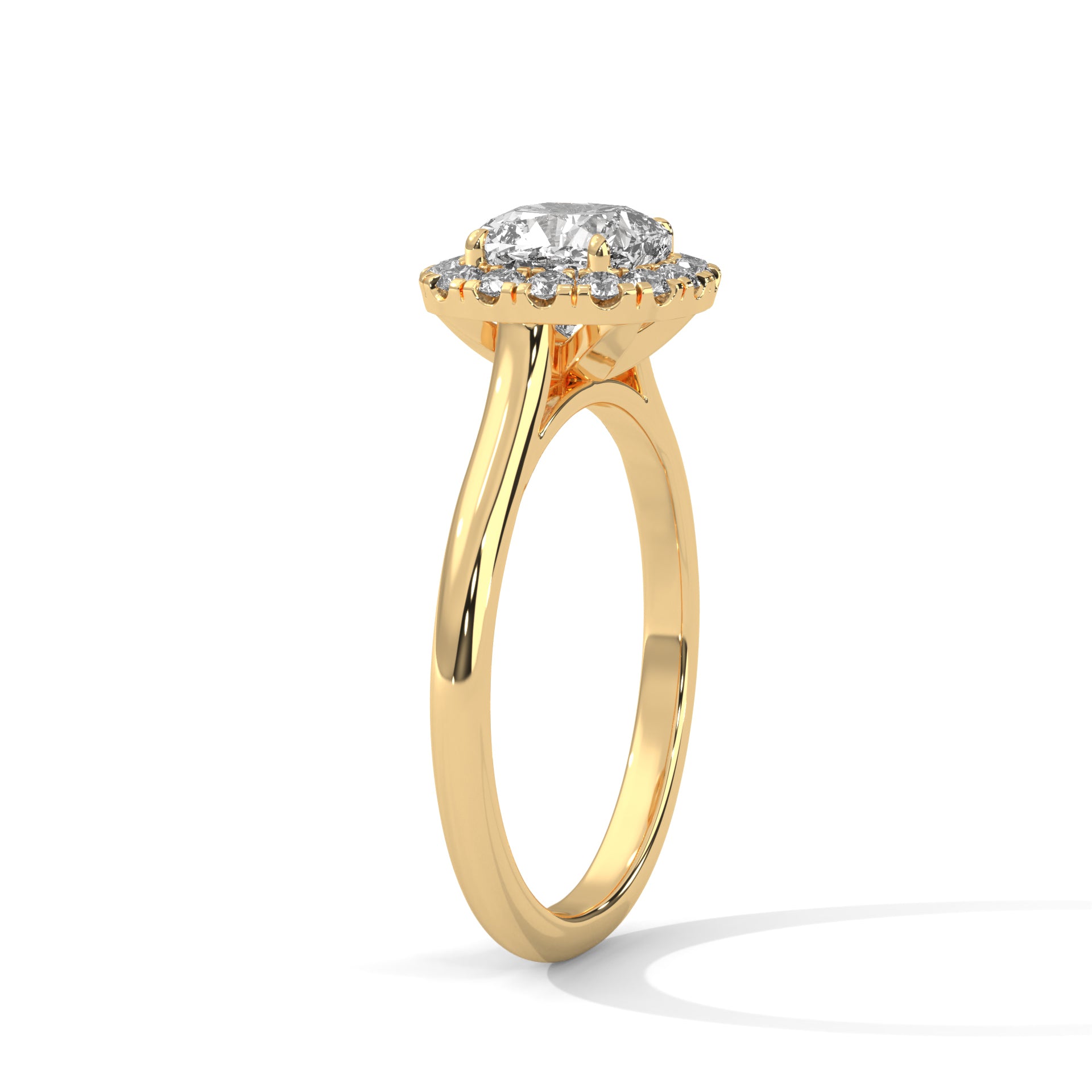 Odessa 3ct Cushion Lab-Grown Diamond Halo Engagement Ring | 3.27 CTW
