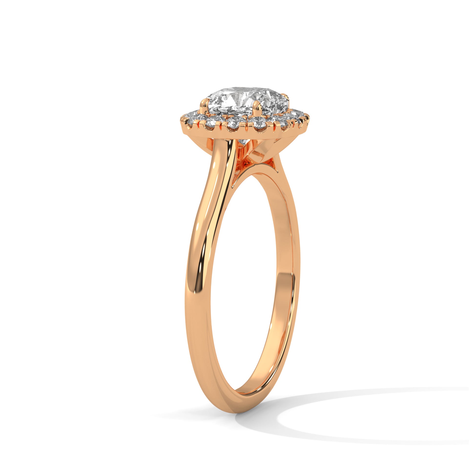 Odessa 3ct Cushion Lab-Grown Diamond Halo Engagement Ring | 3.27 CTW