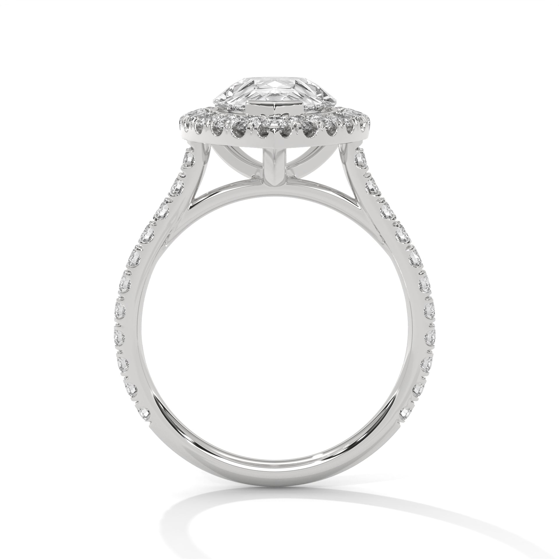 Cascade 1.5CT Pear Lab-Grown Diamond Engagement Ring | 2.23 CTW