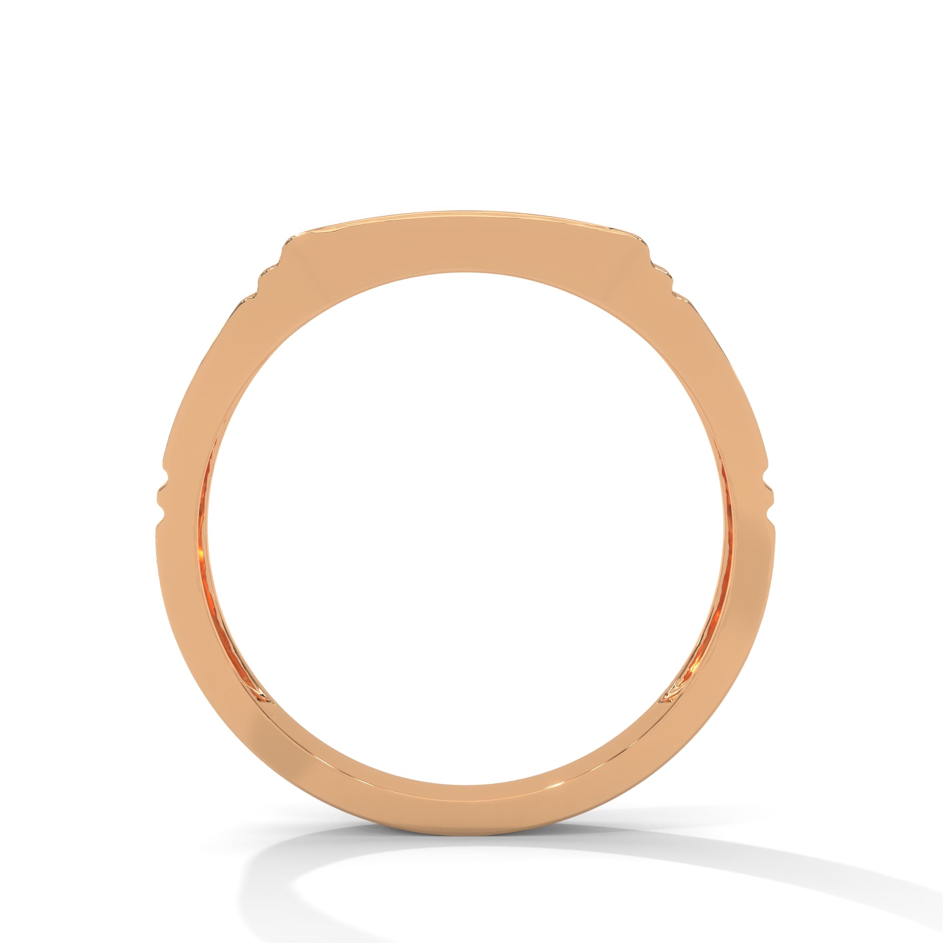 Regal 0.28 CTW Round Lab-Grown Diamond Sleek Men's Ring