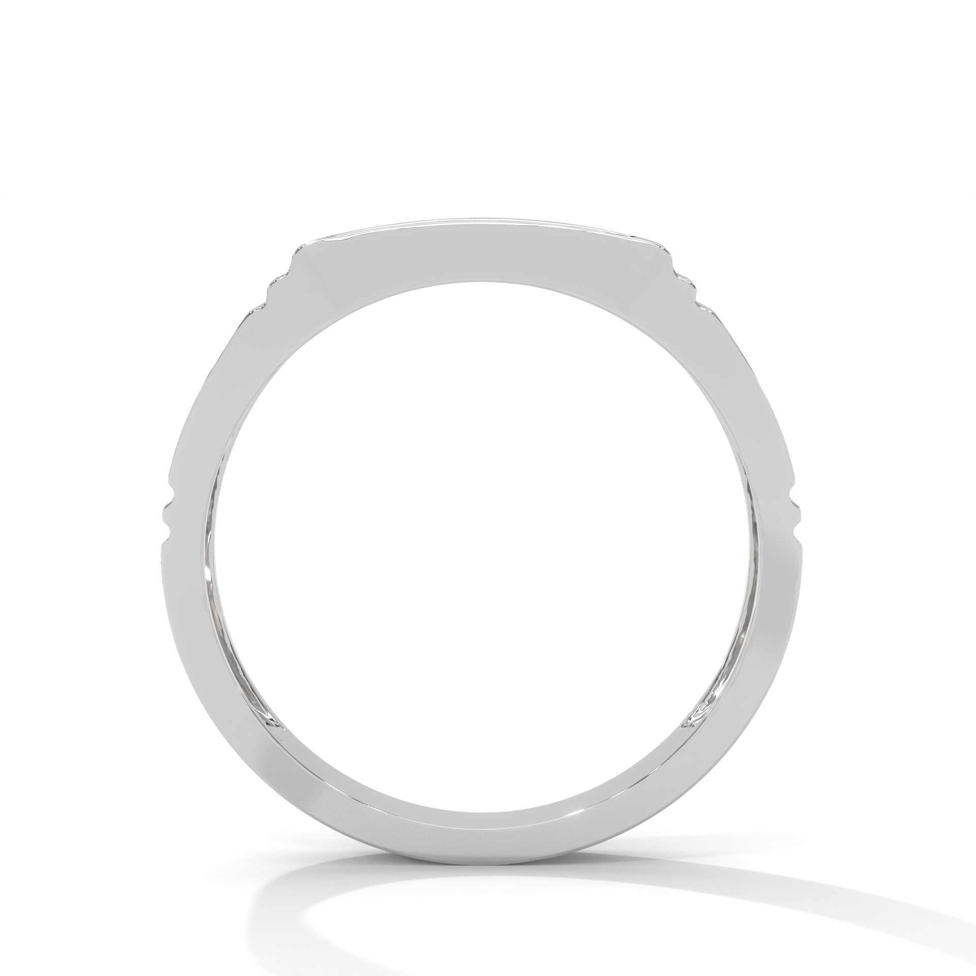 Regal 0.28 CTW Round Lab-Grown Diamond Sleek Men's Ring