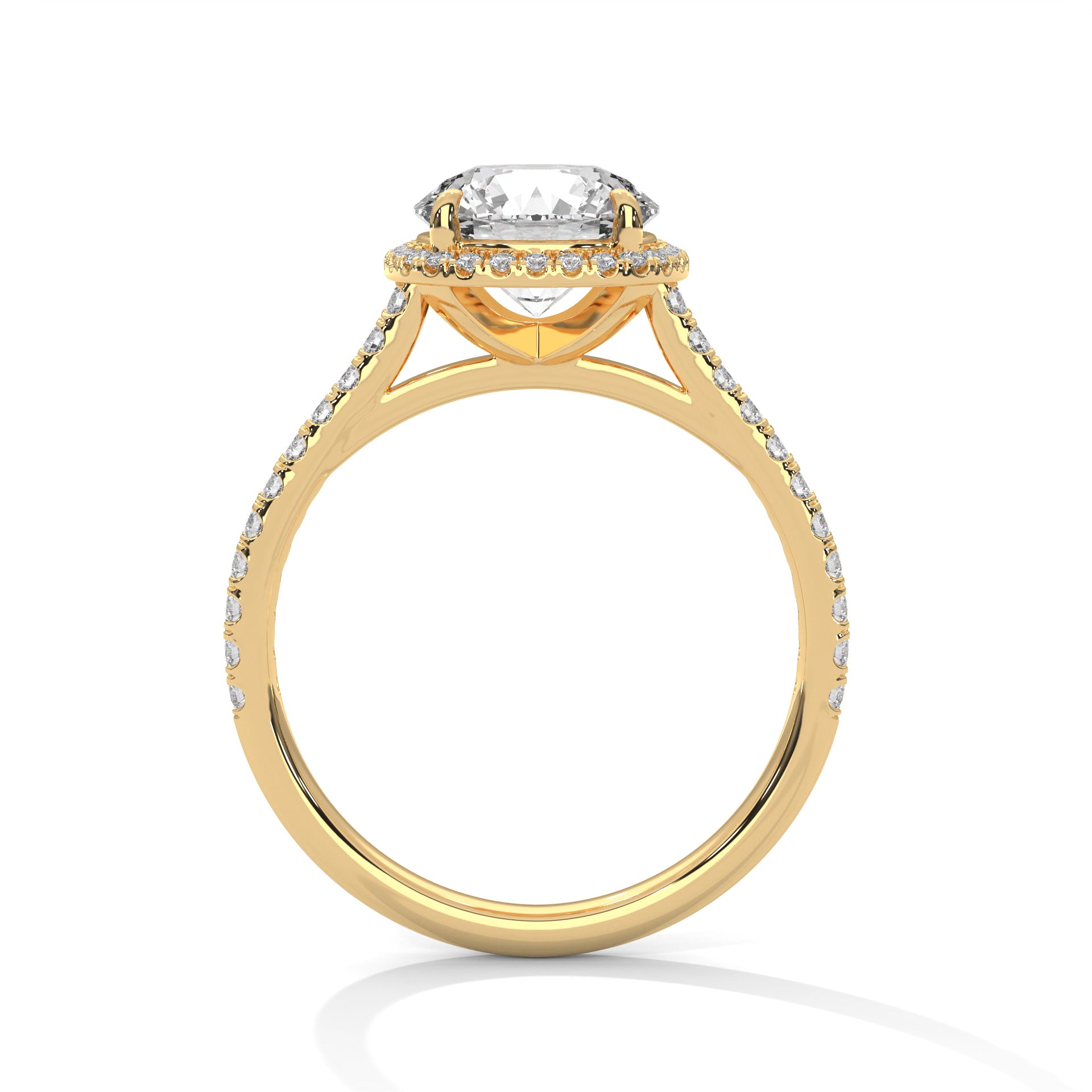 Seraphina Glow 1.5 CT Lab Grown Cushion-Cut Diamond Halo Ring | 1.86 CTW