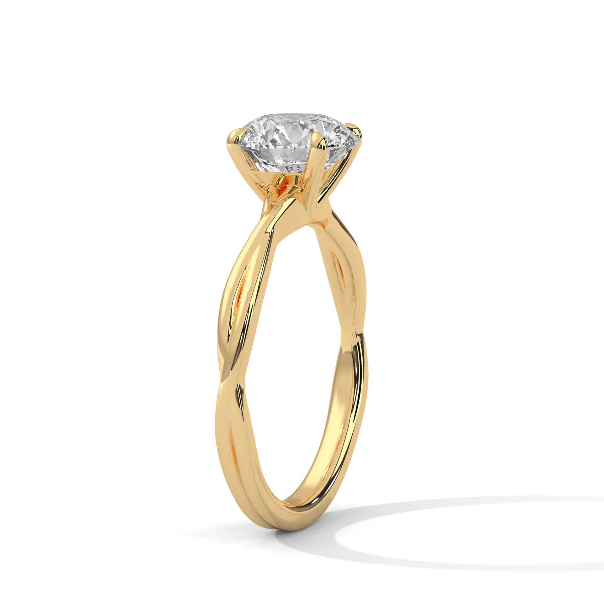 Alina 1ct Round Lab-Grown Diamond Solitaire Engagement Ring