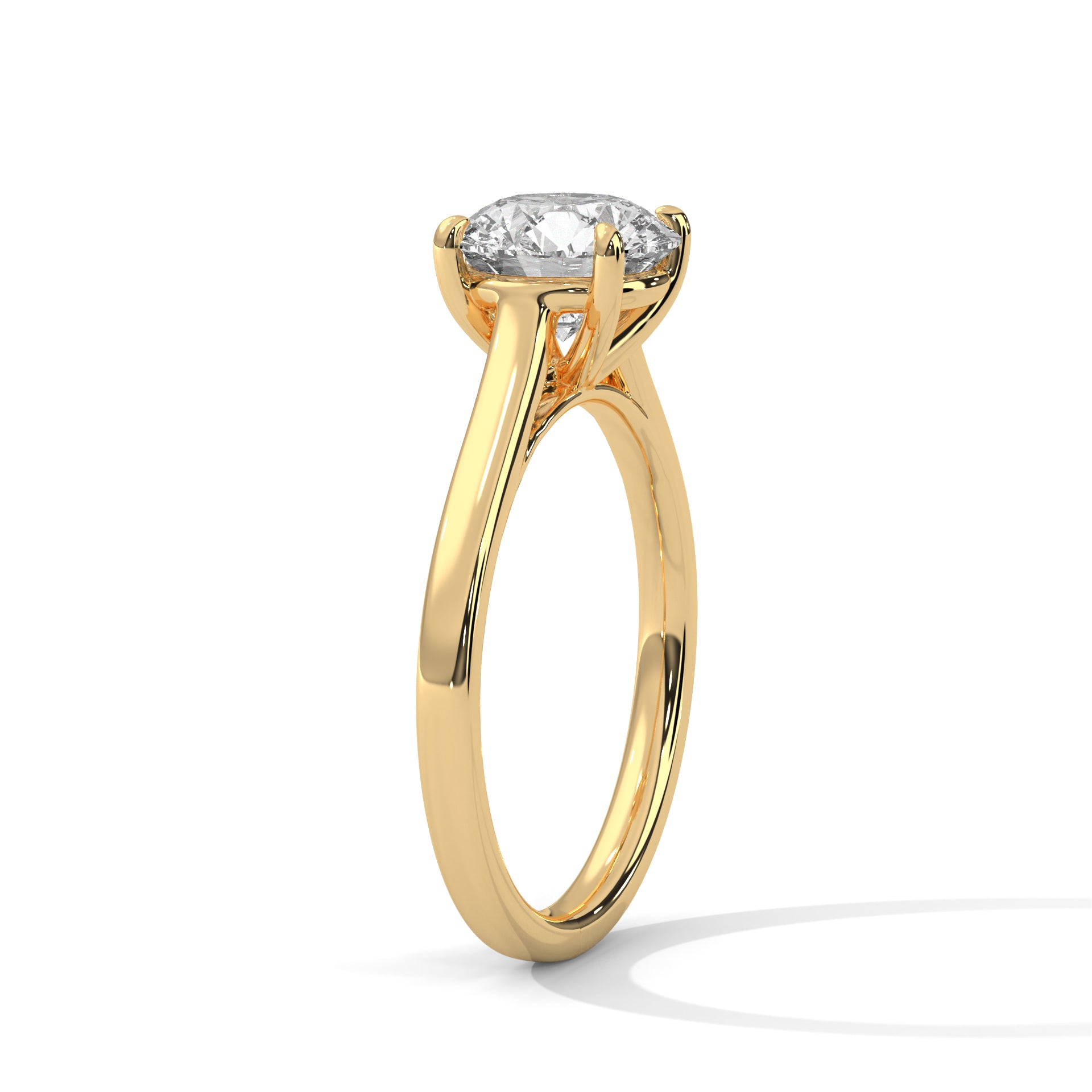 Astra 2.00 CT Round-Cut Diamond Solitaire Ring | 14K & 18K Gold
