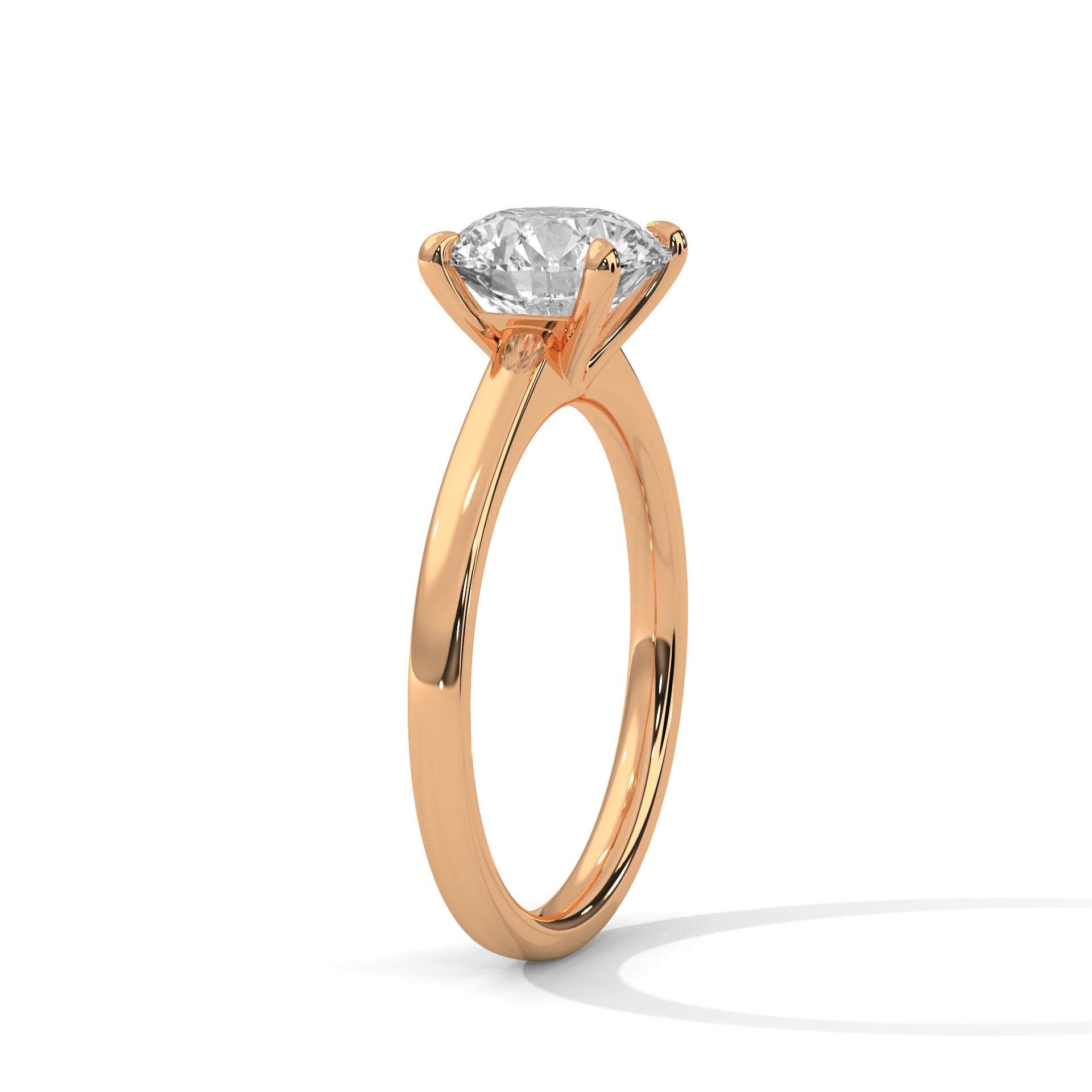 Classic 2 CTW Round-Cut Diamond Solitaire Engagement Ring | 14K & 18K Gold