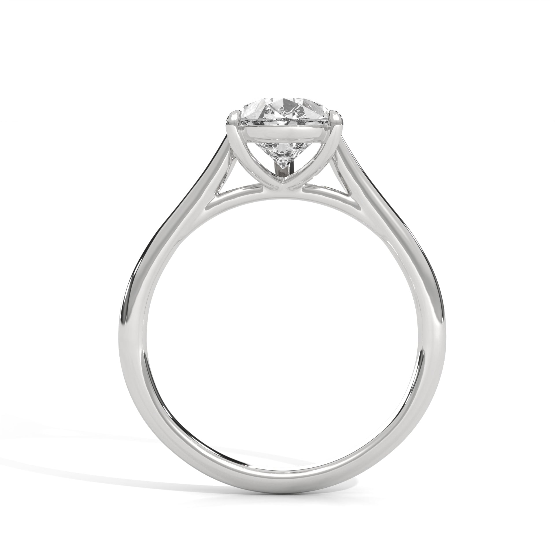 Celestia Pear 2 CT Diamond Solitaire Engagement Ring | 14K & 18K Gold